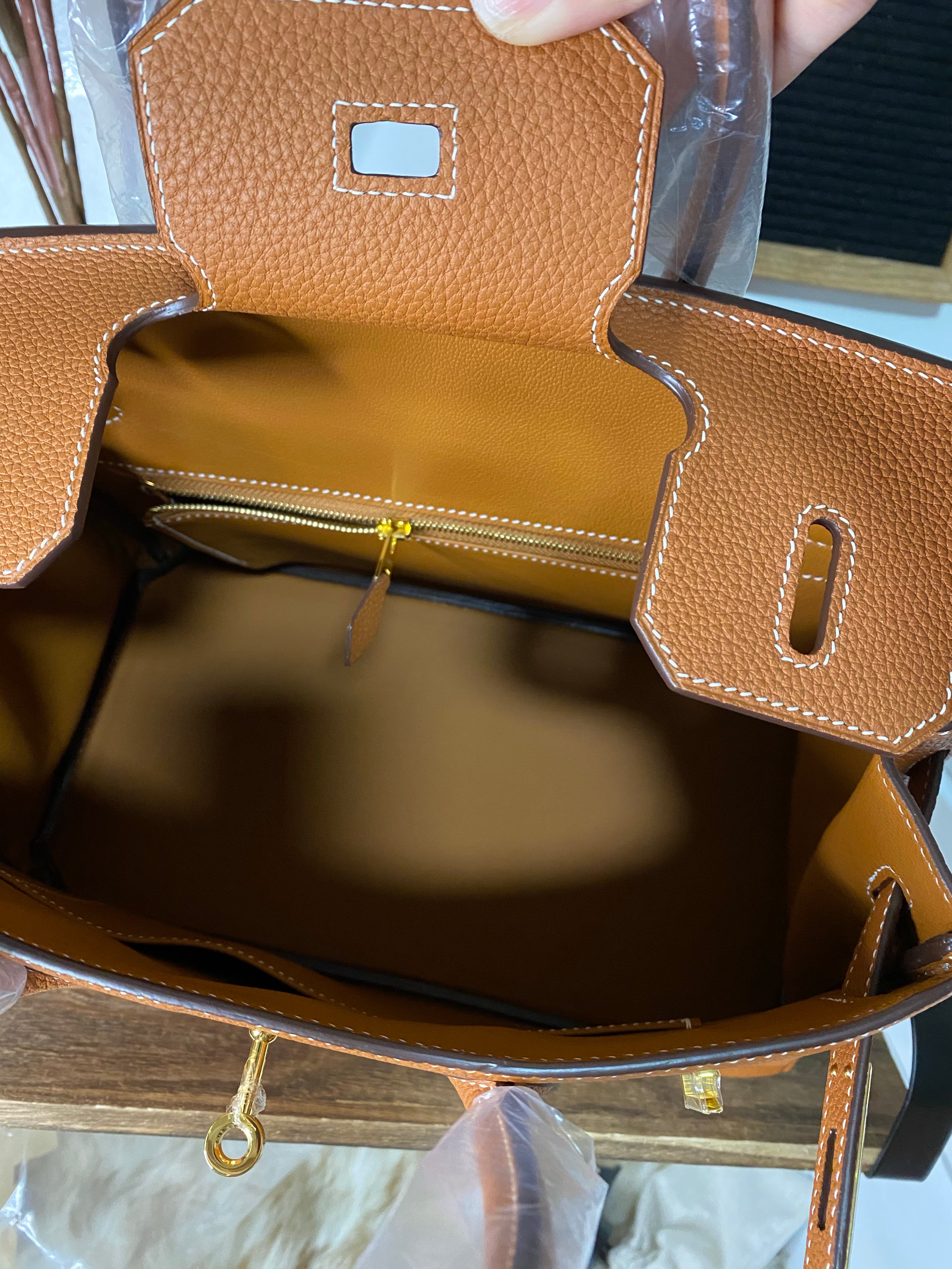 [TOP] HERMES Birkin Togo Leather 30 cm - BROWN