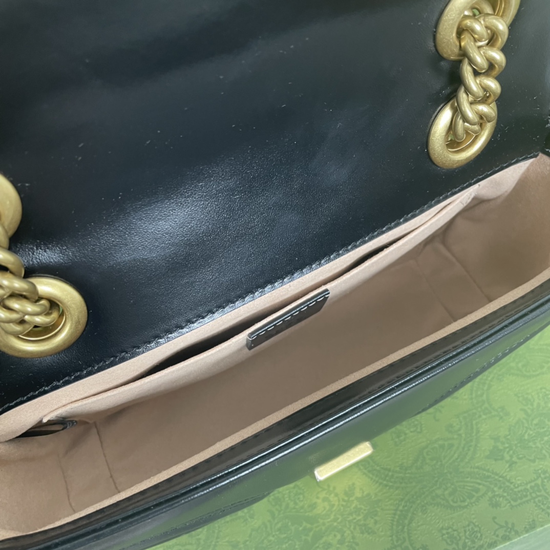 [TOP] GUCCI GG Marmont Bag Mini 22cm - Black