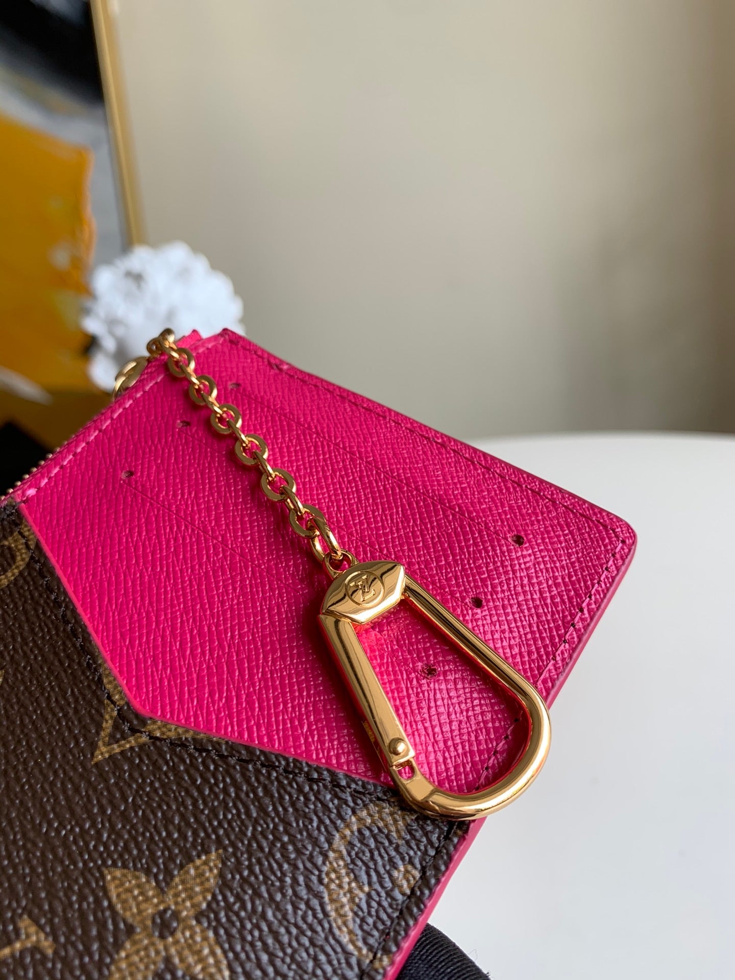 [TOP] Louis Vuitton LV LV Compact Key Wallet - Monogram