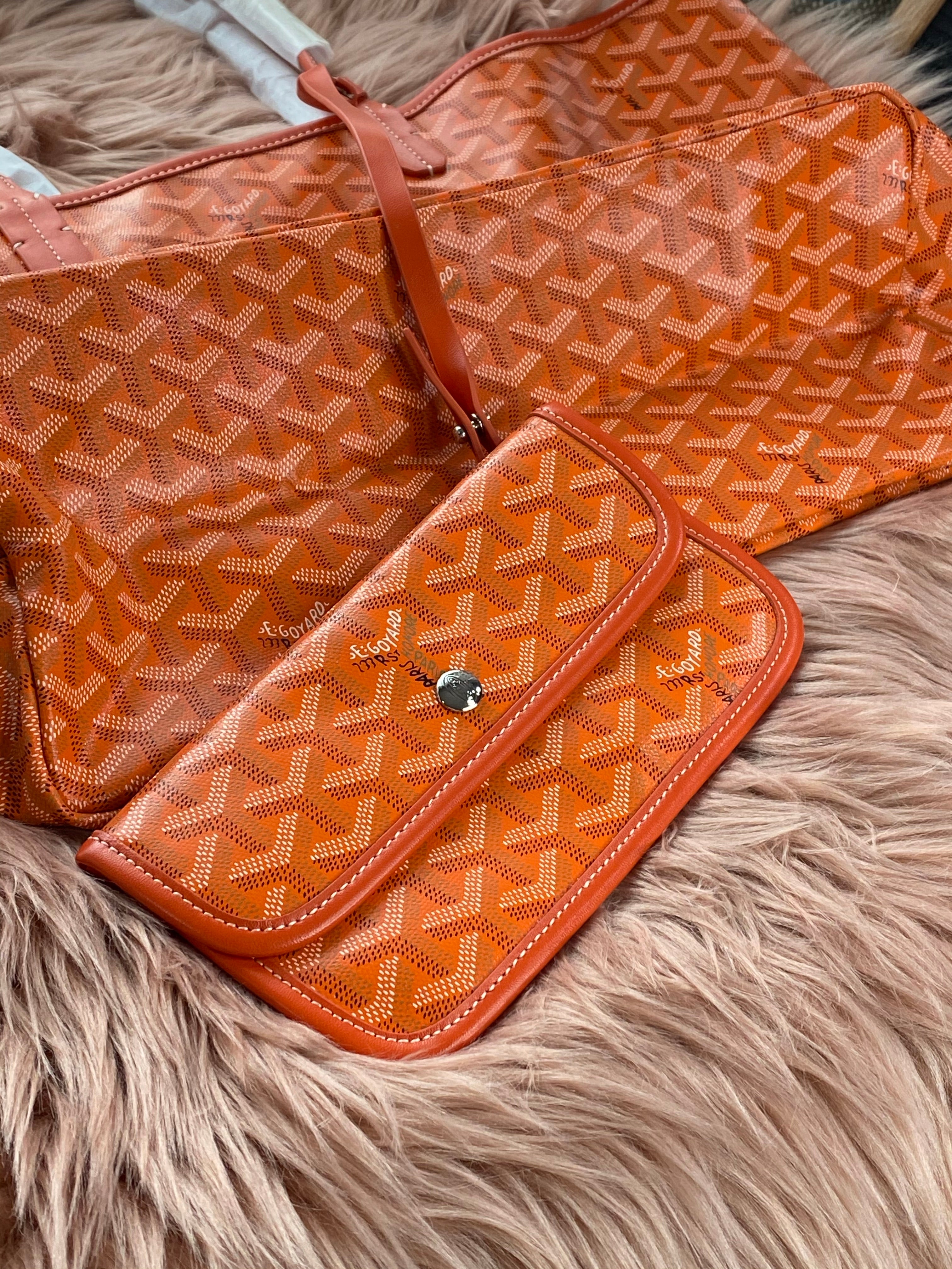 [TOP] Goyard Monogram St. Louis GM Tote - Orange