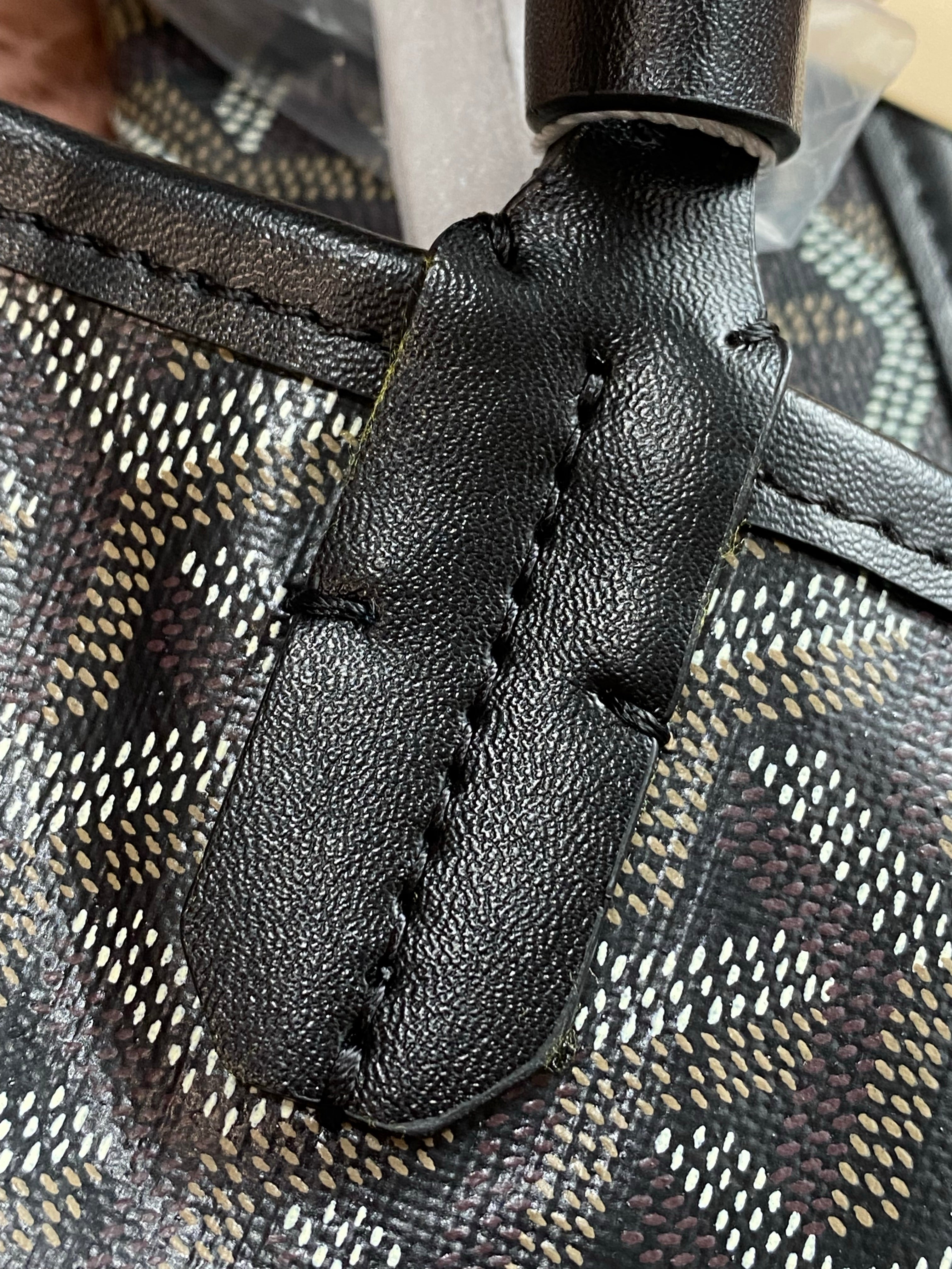 [TOP] Goyard Monogram St. Louis GM Tote - Black and Brown