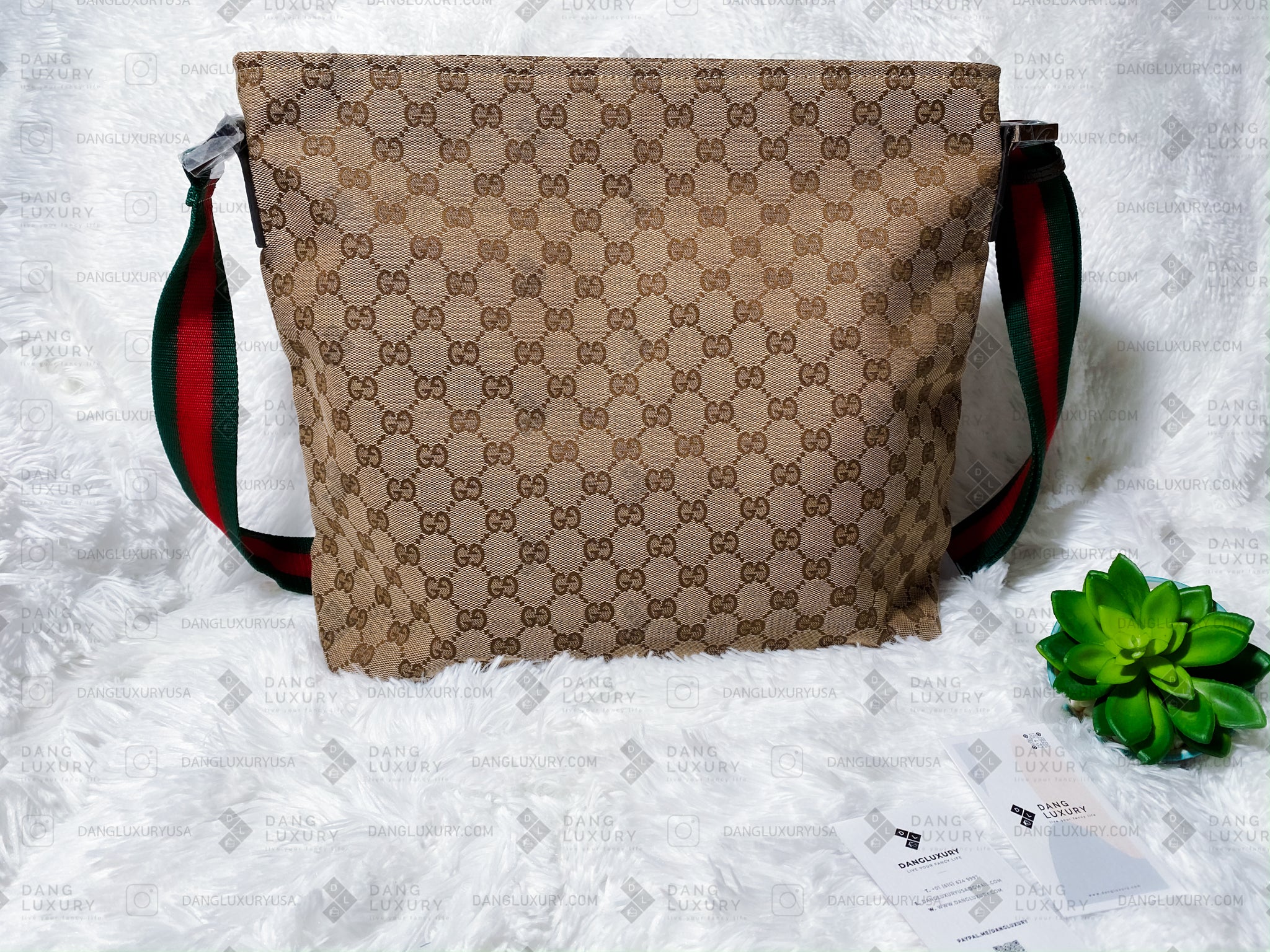 [TOP] GUCCI Supreme Messenger Shoulder Bag
