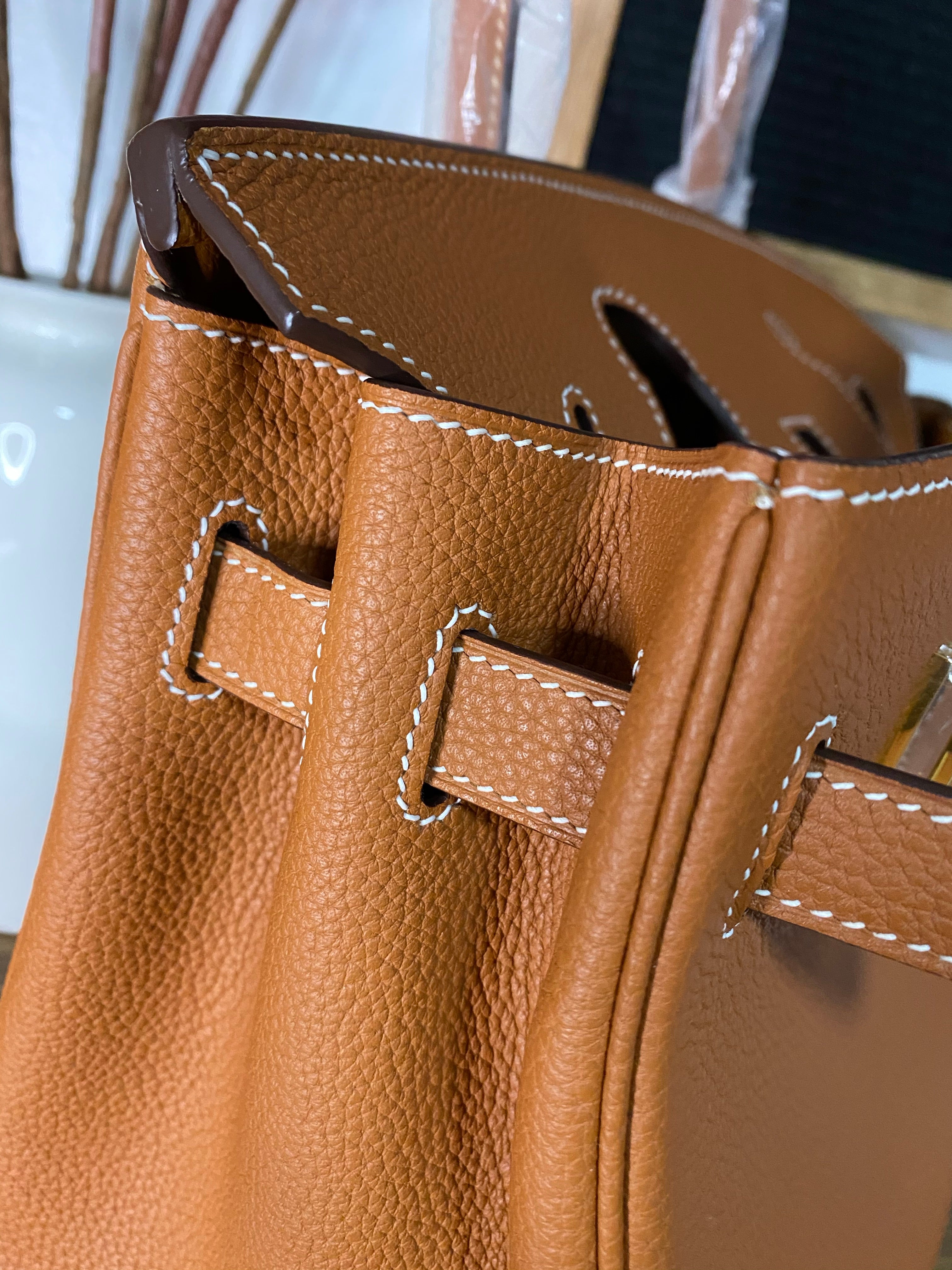 [TOP] HERMES Birkin Togo Leather 30 cm - BROWN