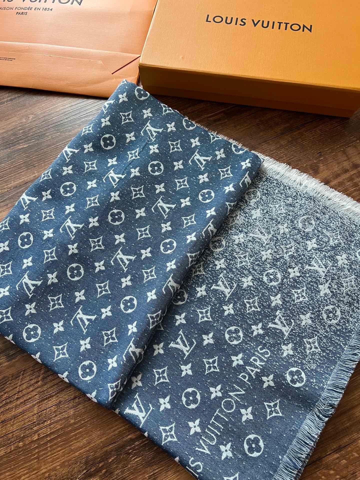 [TOP] Louis Vuitton LV L*V Monogram Classic Presbyopia Retro Gradient Jacquard - Blue