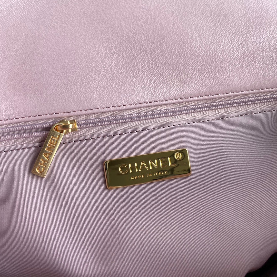 [TOP] CHANEL 19 Bag Lambskin Small 26cm - Light Pink