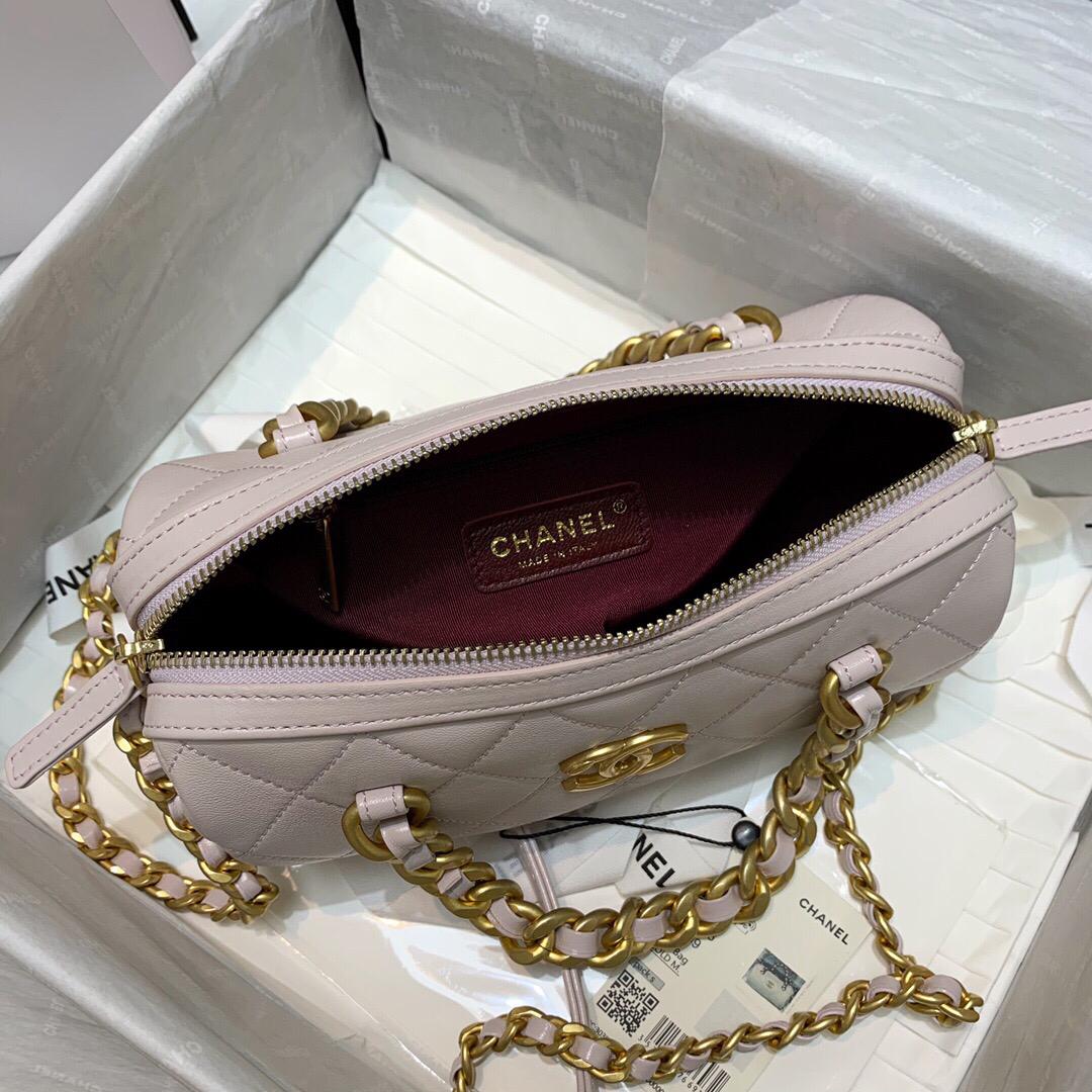 [TOP] CHANEL Bowling Bag  Mini - Light Pink