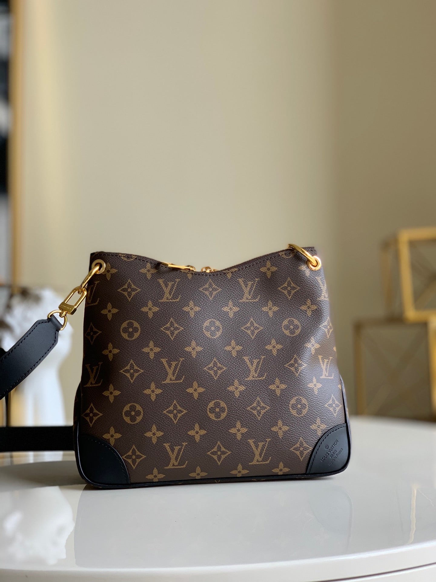 [TOP] Louis Vuitton LV Odeon PM Monogram Bag 31.0 x 27.0 x 11.0cm- Black