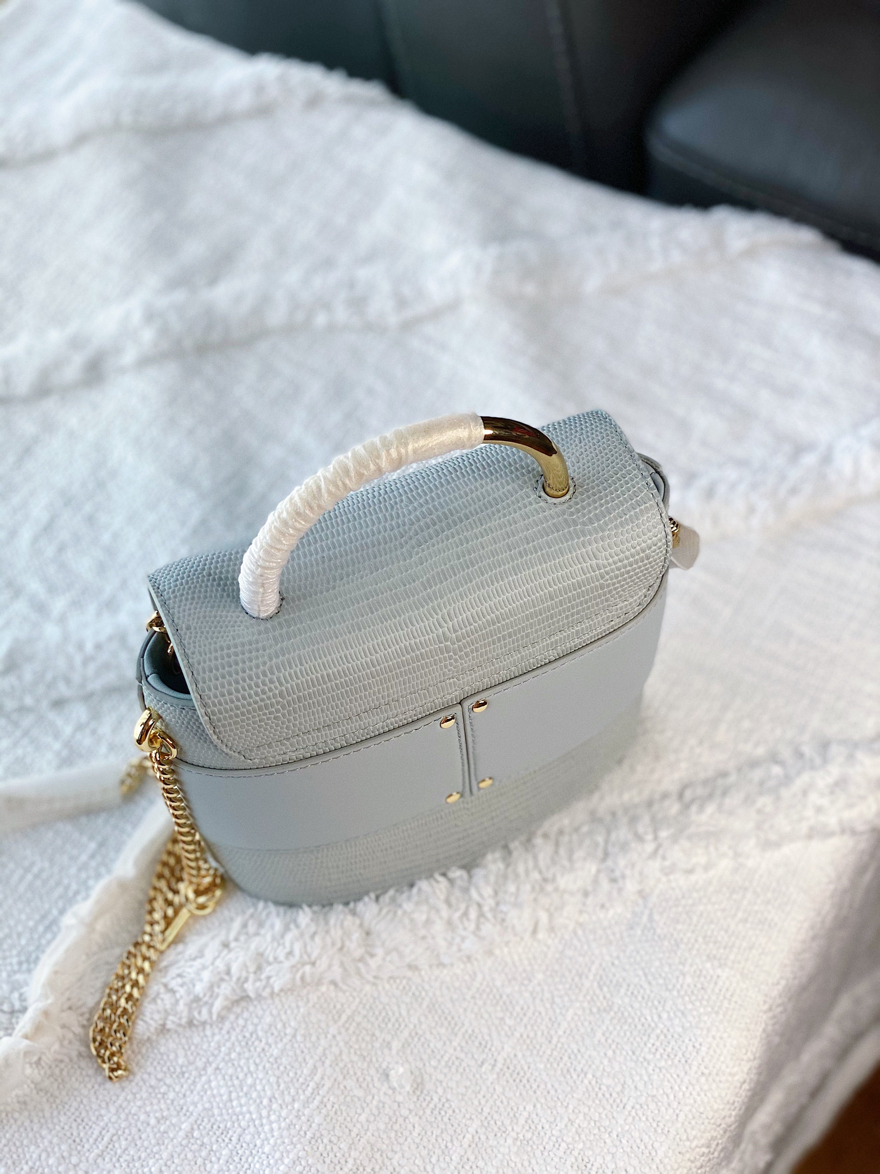 [TOP] Chloe Aby Lock Small Crossbody Bag - BABY BLUE