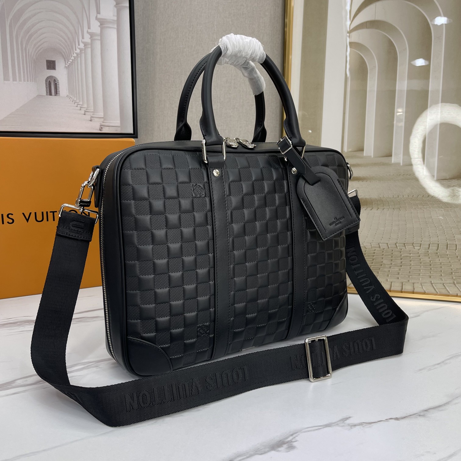 [TOP] Louis Vuitton LV Porte-Documents Voyage Small Briefcase 36x27x6cm