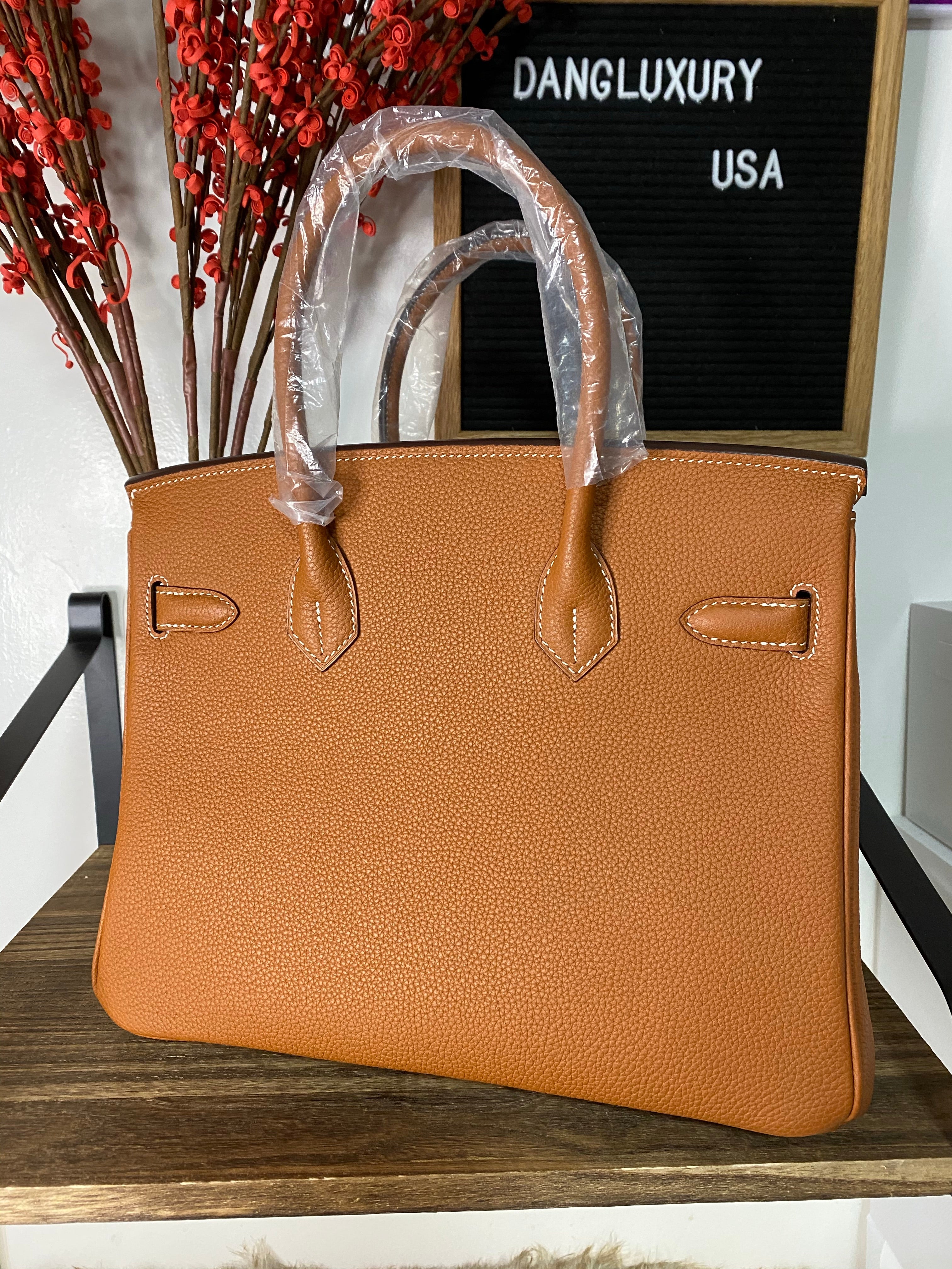 [TOP] HERMES Birkin Togo Leather 30 cm - BROWN