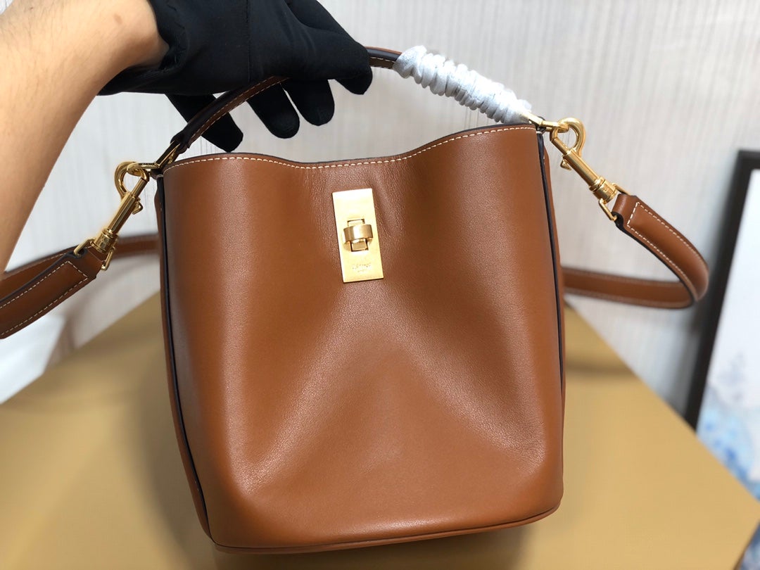 [TOP] CELINE Teen Bucket Bag - Brown