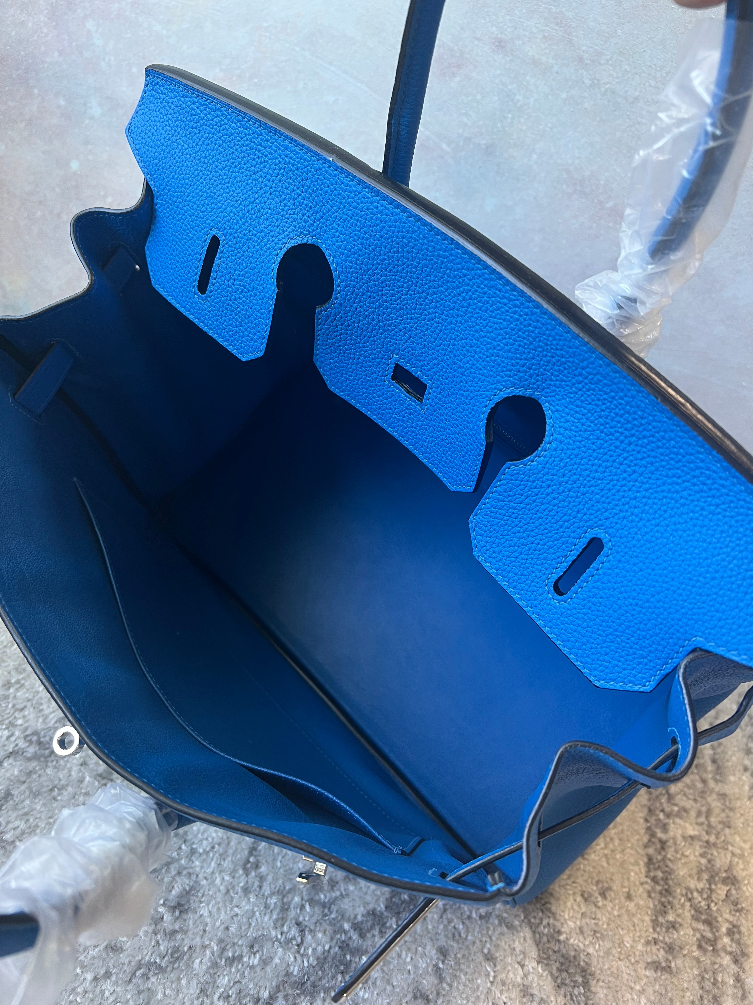 [TOP] HERMES Birkin w PHW 35cm - Royal Blue