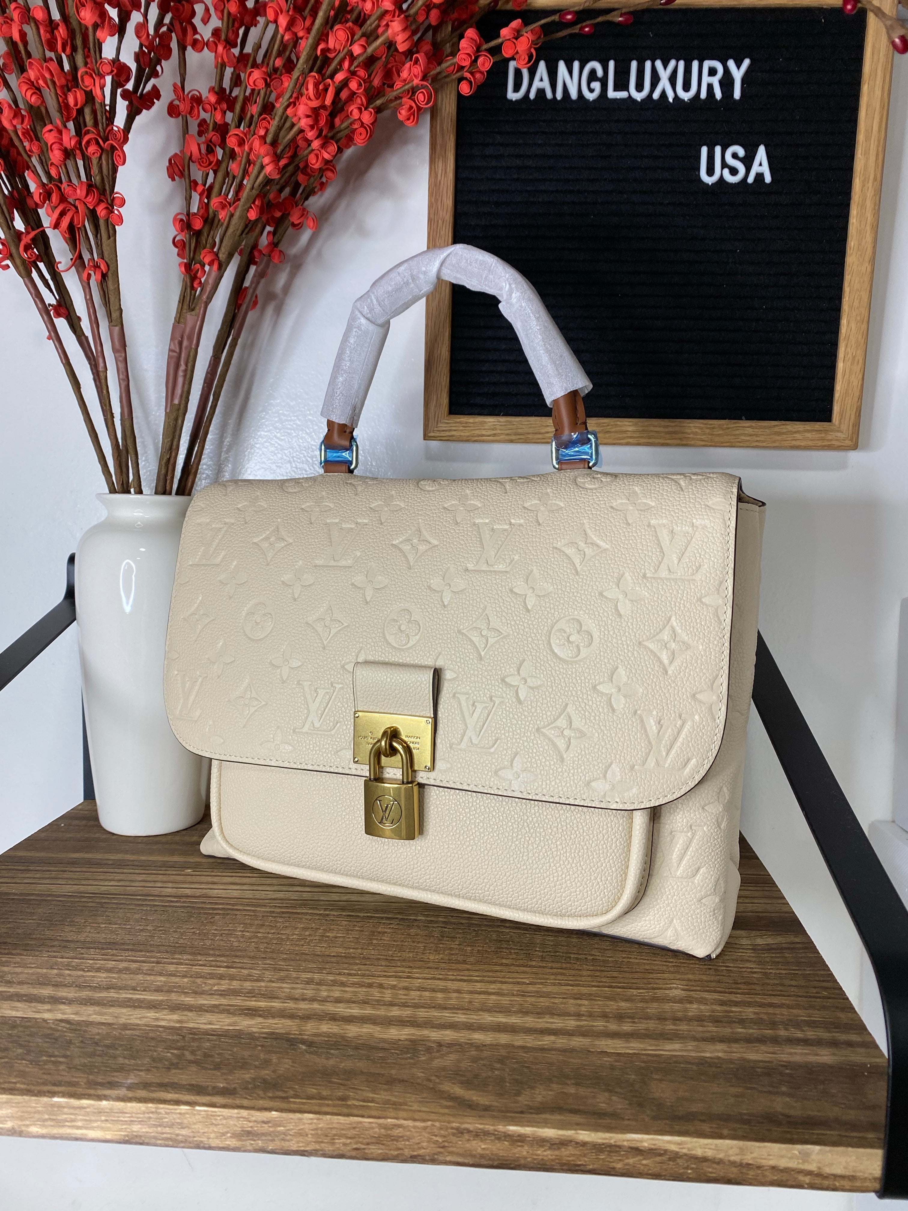 [TOP] Louis Vuitton LV Marignan Handbag 28 x 21 x 9cm - WHITE