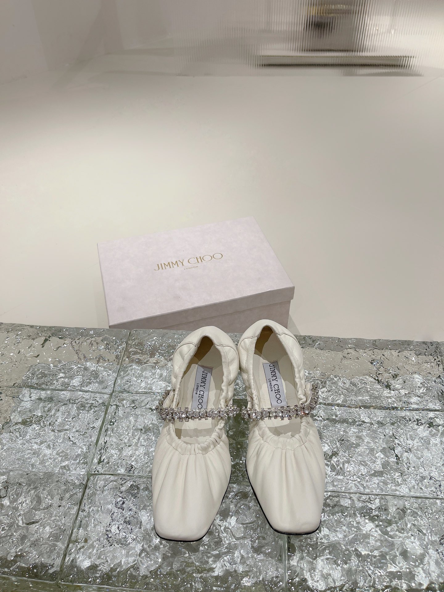 [TOP] Jimmy Choo Ballet Flat Crystal -  3 Colours