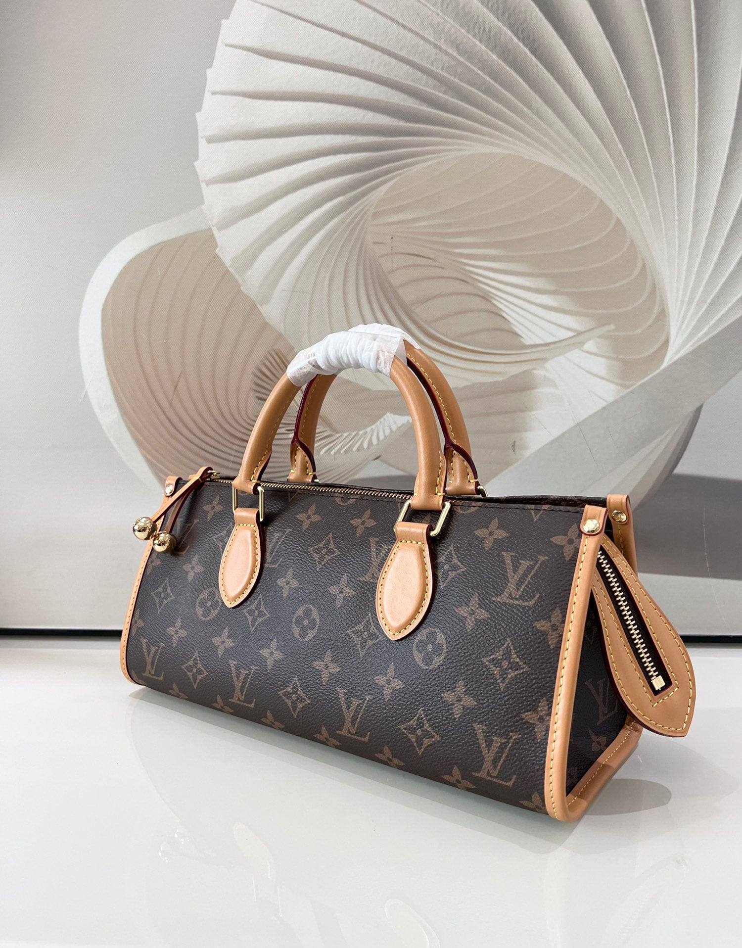 [TOP] Louis Vuitton LV L*V Popincourt Monogram Top Handle Bag 20.0 x 20.0 x 13.0 cm-Brown