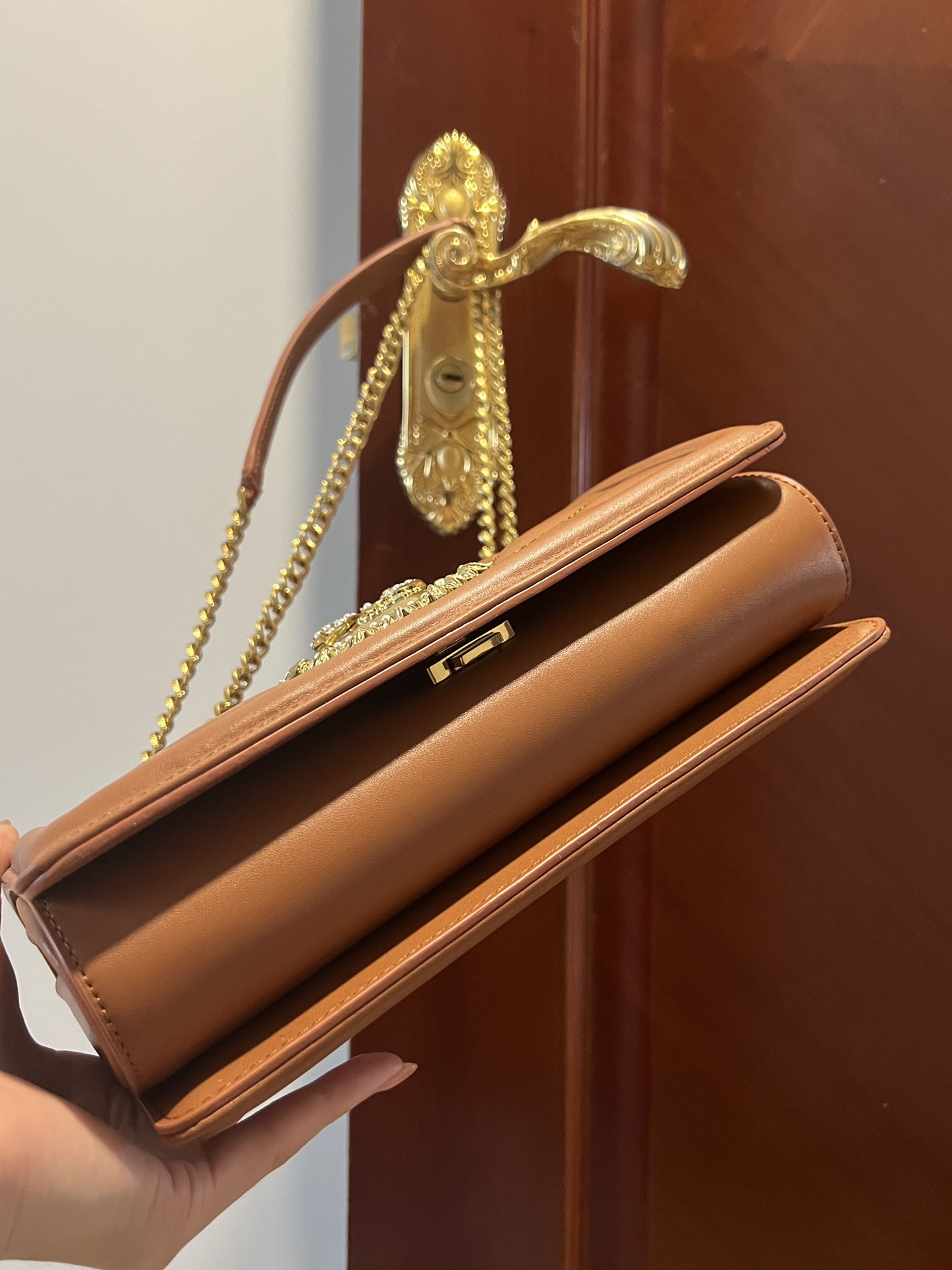 [TOP] Dolce & Gabbana D&G Nappa Leather Devotion Bag 26X18X7.5 - 3 Color