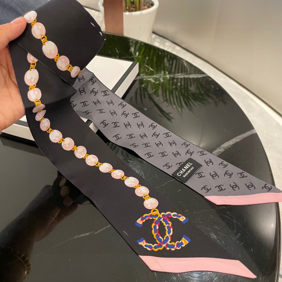 [TOP] CHANEL Slim Bandeau 120 × 6 cm – Four Colours