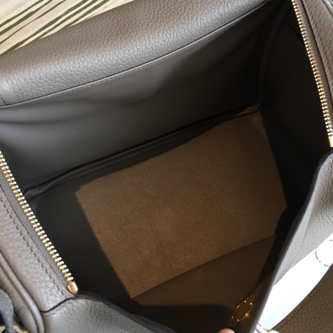 [TOP] HERMES Lindy 26cm - Dark Grey