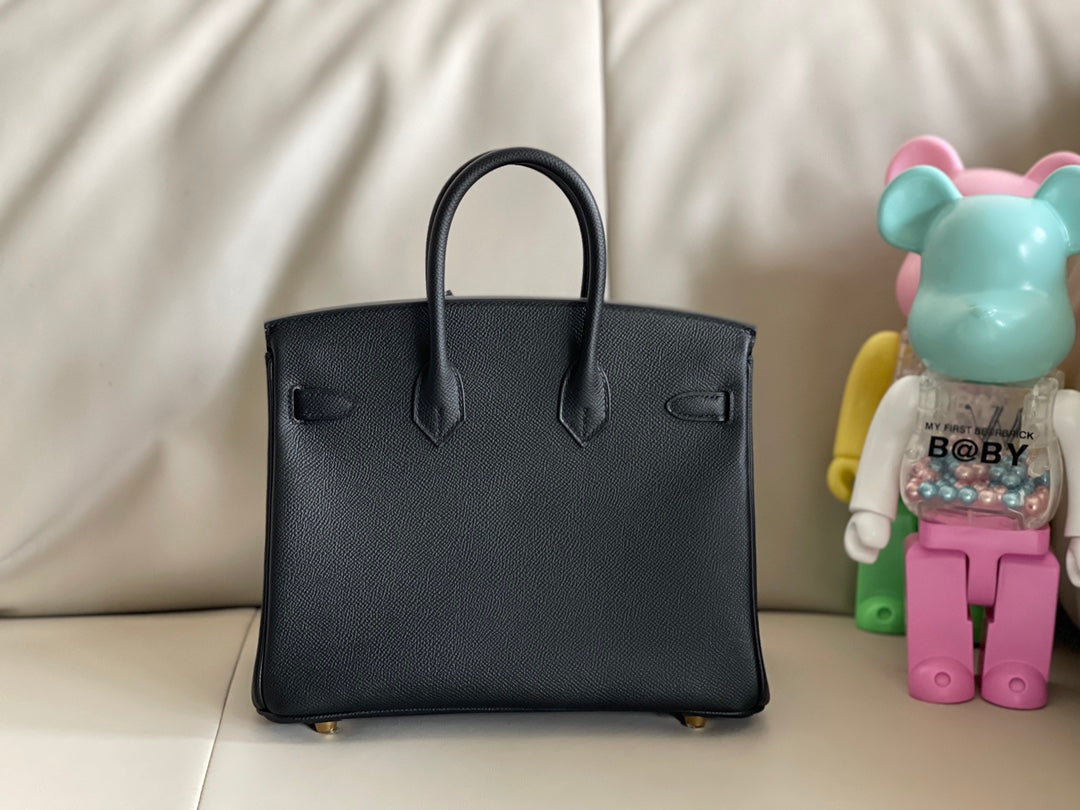 [TOP] HERMES Birkin Epsom Bag 25cm - Black