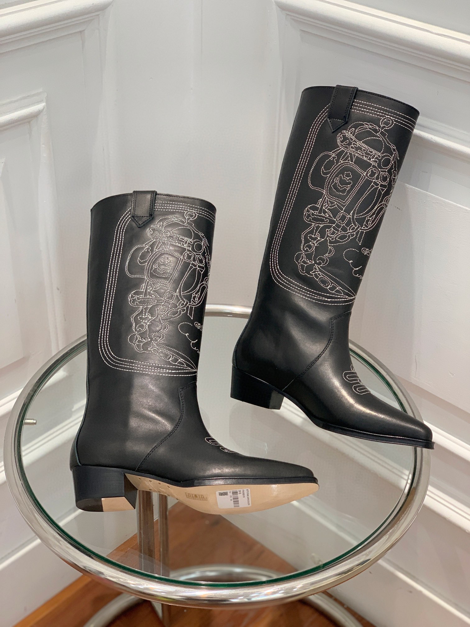 [TOP] HERMES Cow Boy Boots - Brown/Black/Black Suede