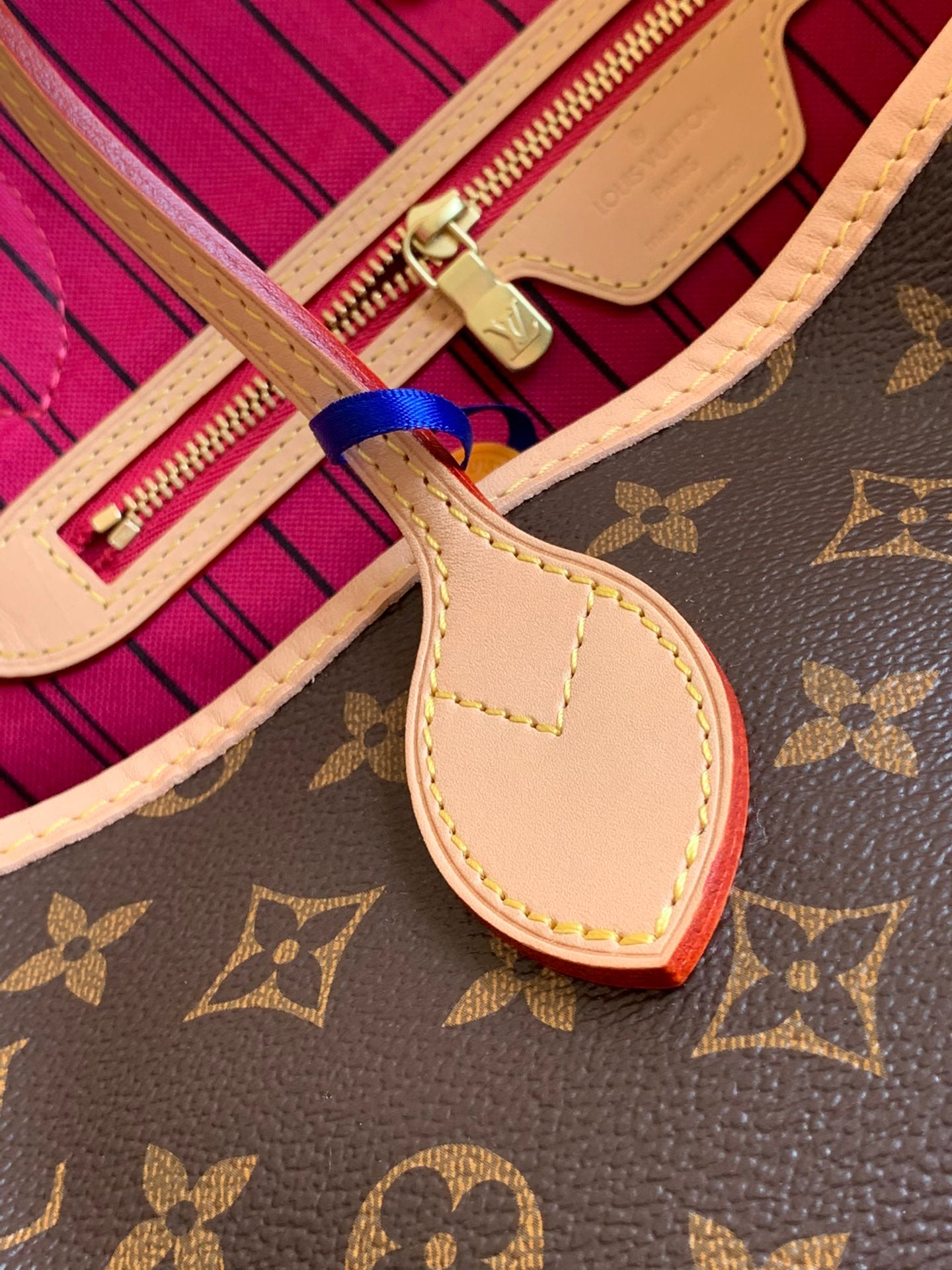 [TOP] Louis Vuitton LV  Neverfull Monogram GM Bag 39x33x20cm- Fuchsia