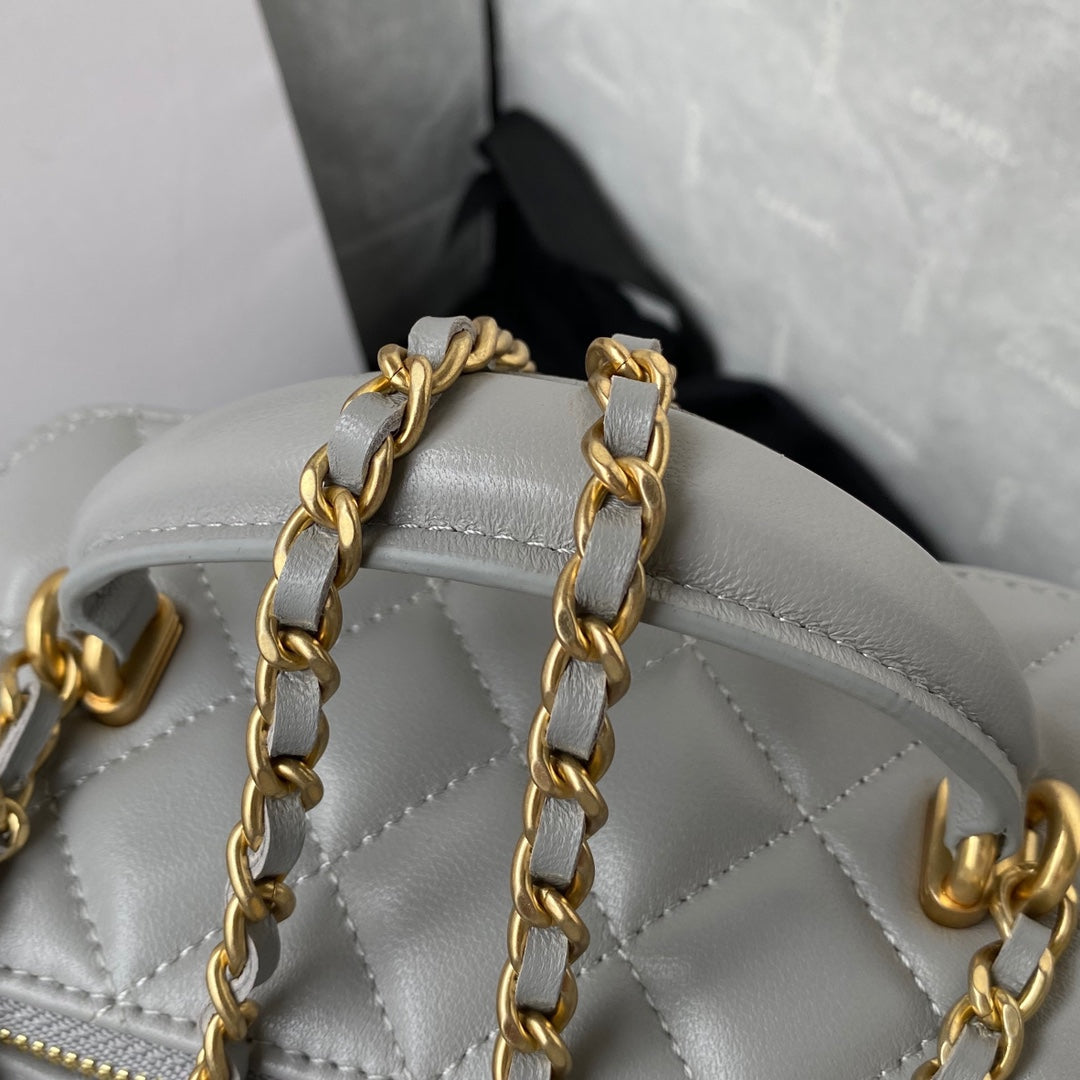 [TOP] CHANEL Vanity Case Top Handle SS21 - Grey