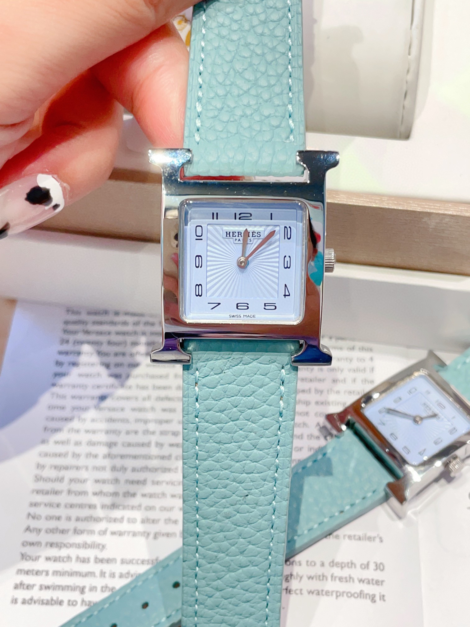 [TOP] HERMES Heure H Watch 21/26mm - Blue
