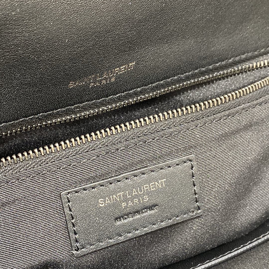 [TOP] Yves Saint Laurent YSL Yves Saint Laurent YSL NIKI Medium SUEDE BAG - BLACK