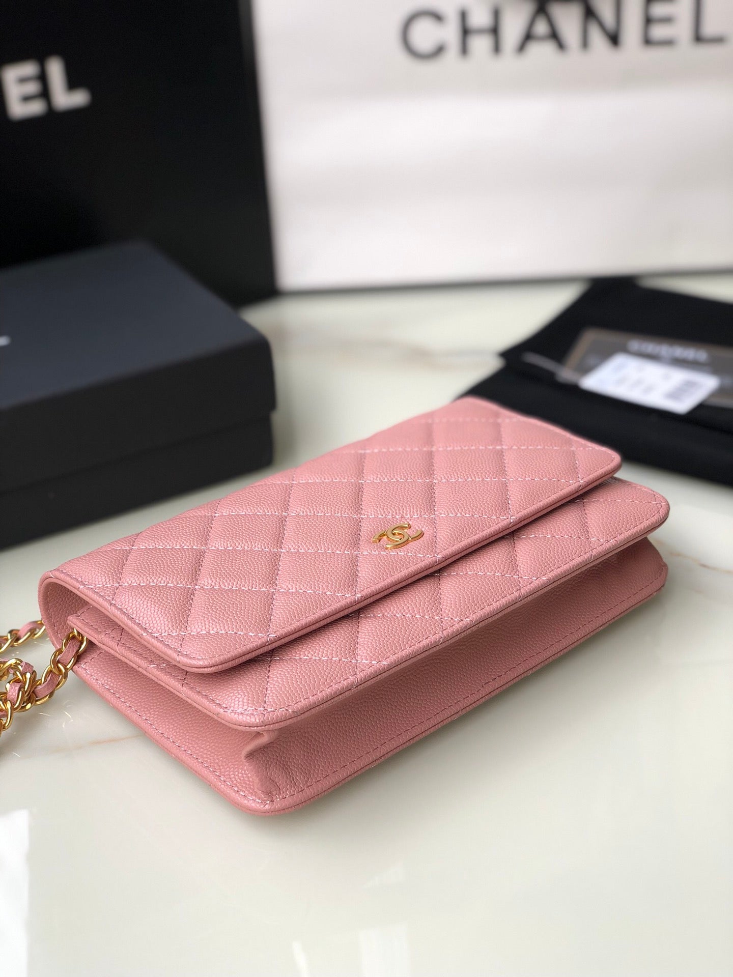 [TOP] CHANEL WOC Bag Caviar Leather - Pink