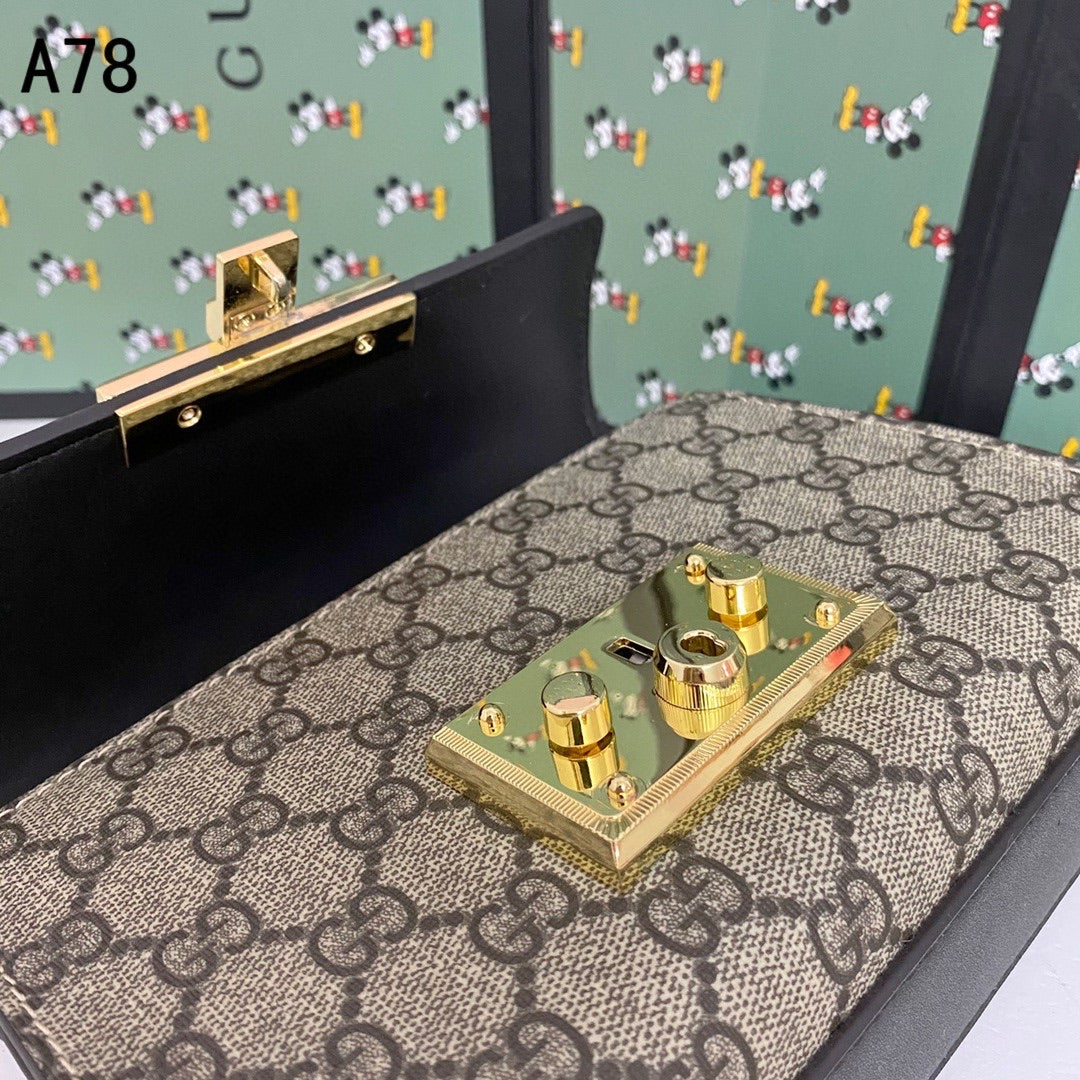 [TOP] GUCCI Padlock Small Shoulder Bag - BROWN