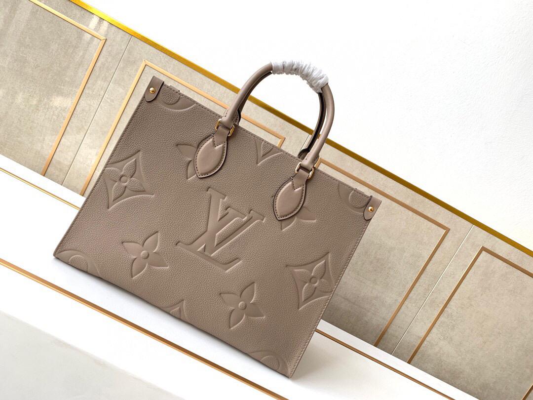 [TOP] Louis Vuitton LV On The Go MM 35x27x14cm- Turtle Dove