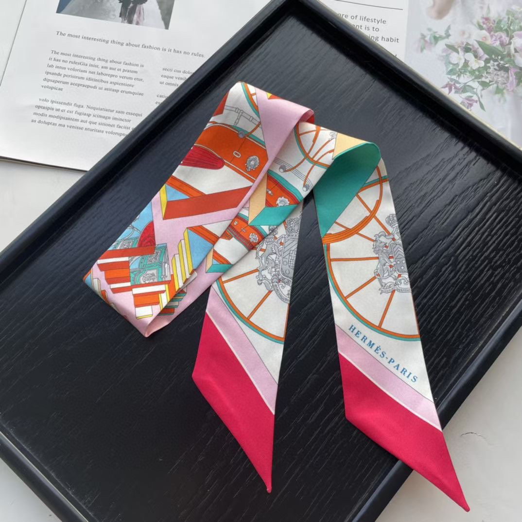 [TOP] HERMES Twilly Springs Springs Twilly 86 x 5 cm - Four Colours