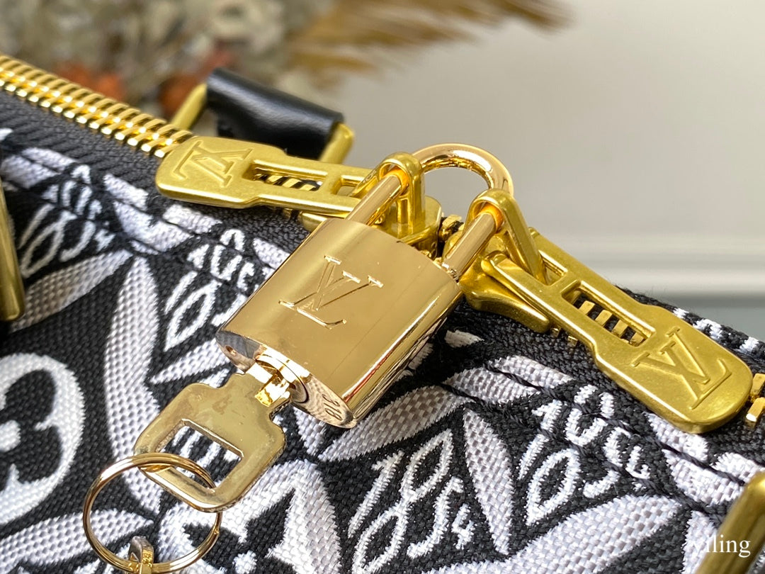 [TOP] Louis Vuitton LV Duffle Keepall Bag 45cm-Black