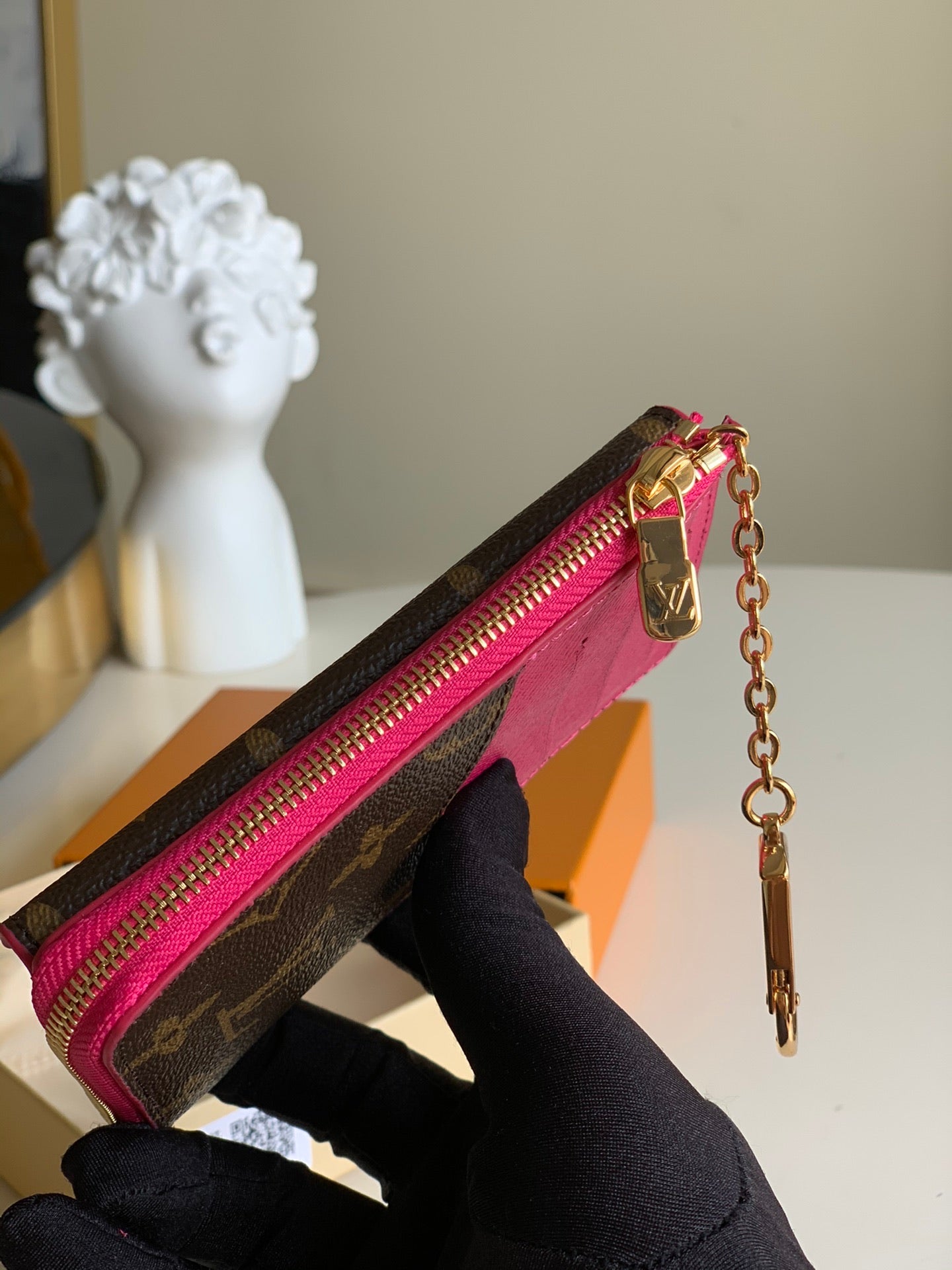 [TOP] Louis Vuitton LV LV Compact Key Wallet - Monogram