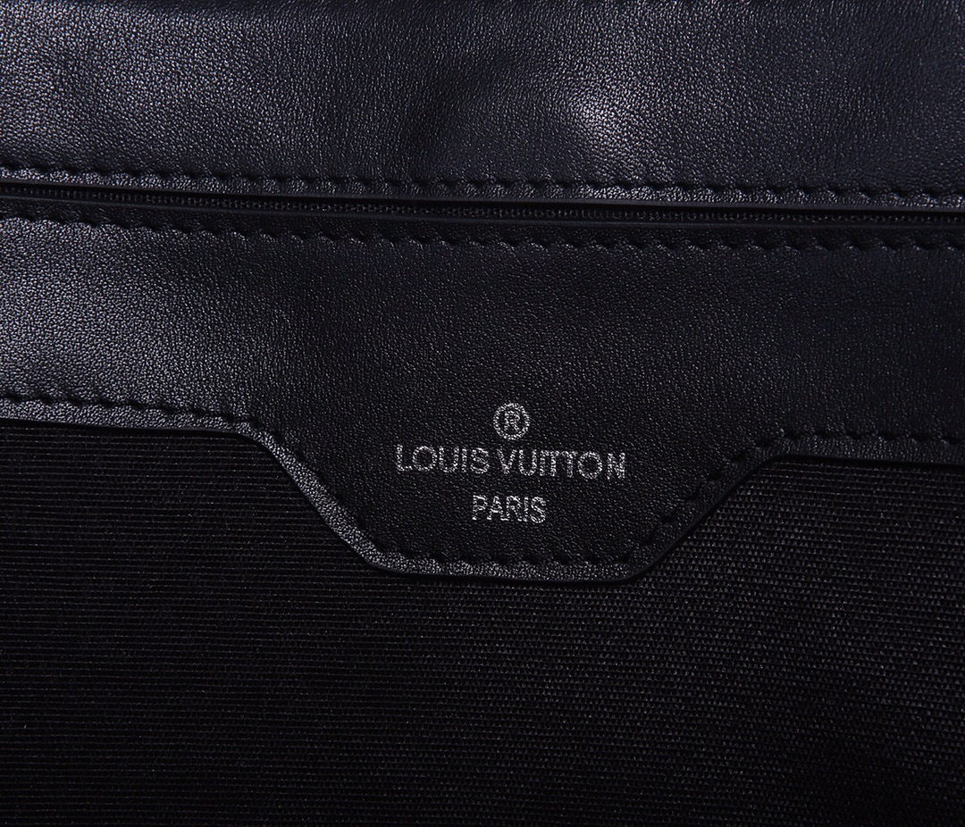 [TOP] Louis Vuitton LV Sac Plat Monogram Eclipse Tote Bag 34x42x14cm-Black