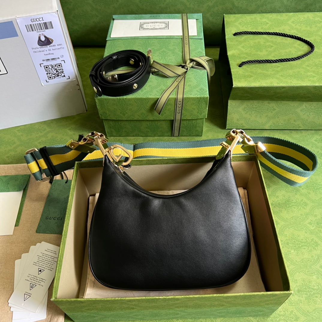 [TOP] GUCCI GG Attache Small Bag - Black