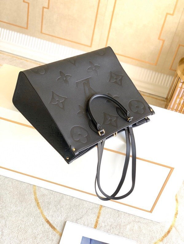 [TOP] Louis Vuitton LV  On The Go Empreinte GM 41x34x19cm - Black