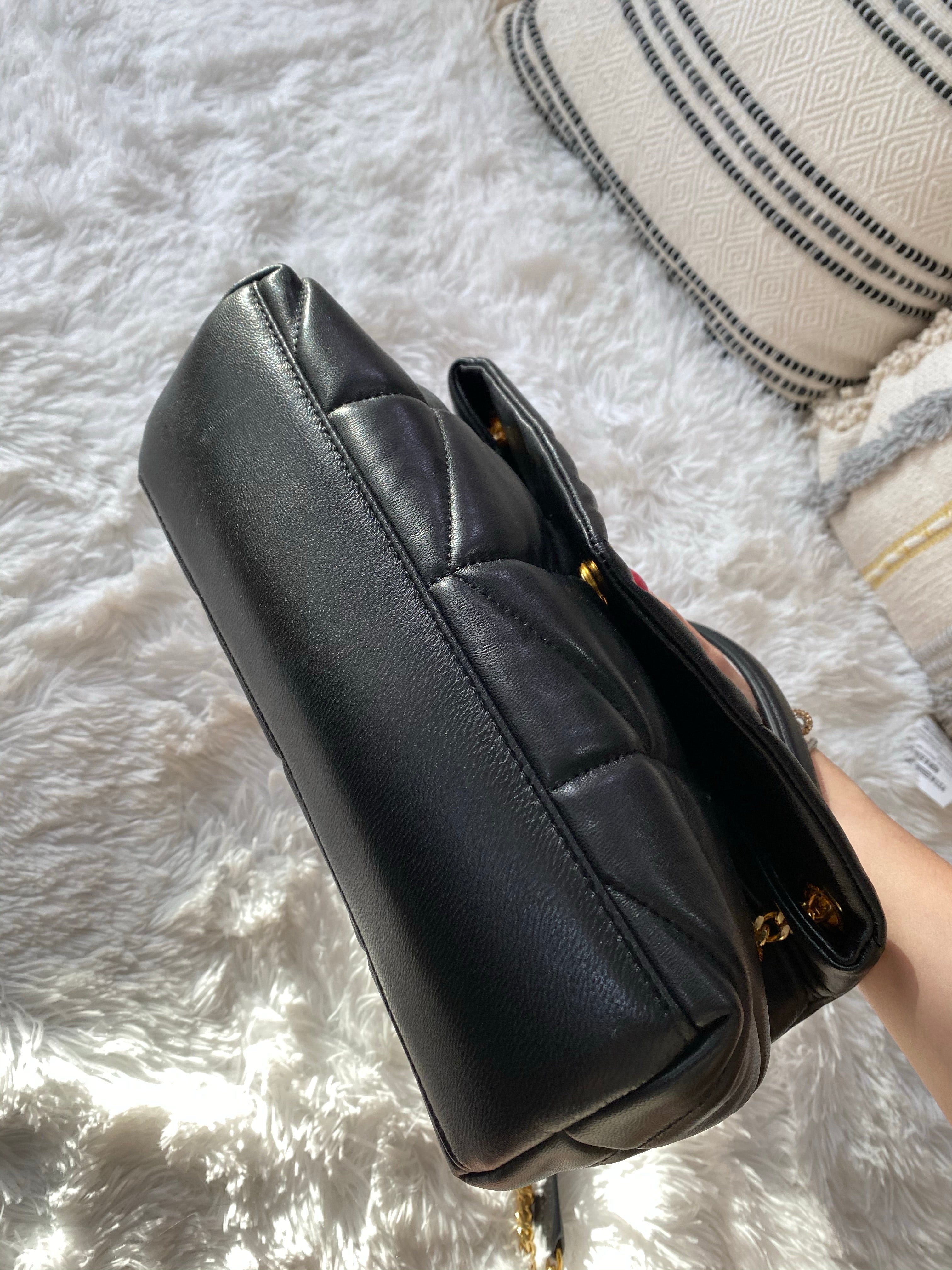 [TOP] Yves Saint Laurent YSL Loulou Puffer Small - Black