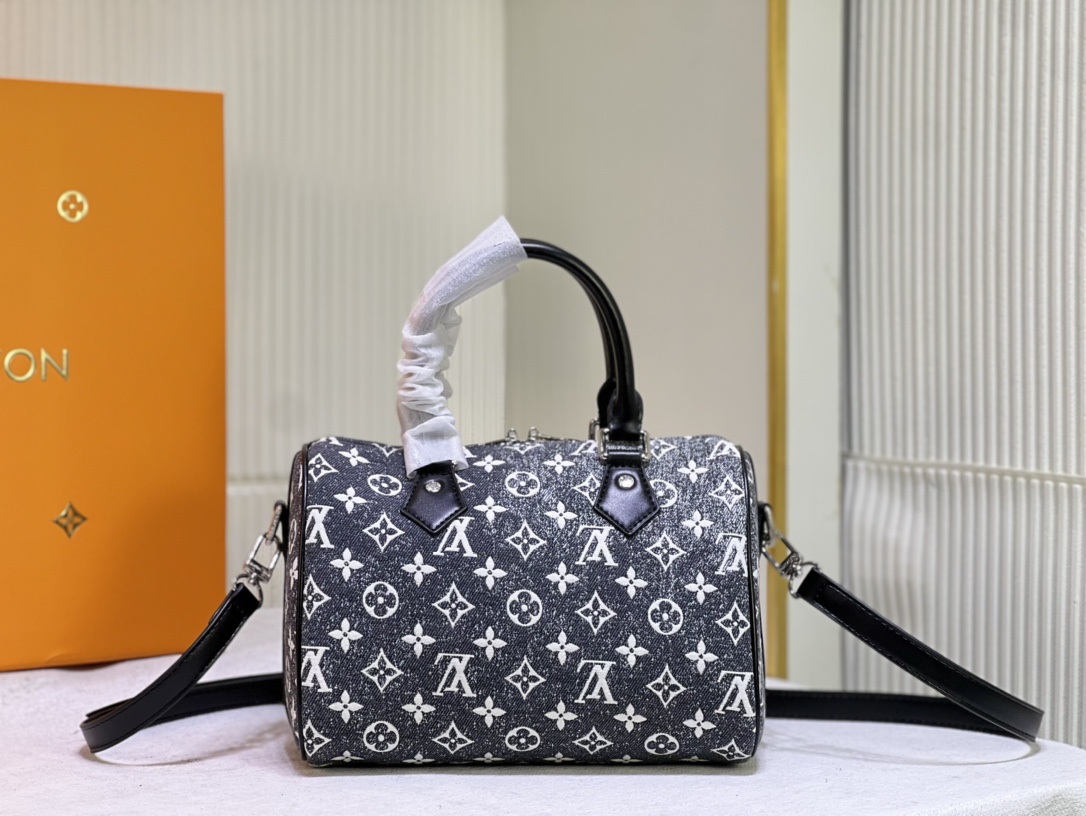 [TOP] Louis Vuitton LV Speedy Bandoulière 25 Handbag 25 x 19 x 15cm - Black