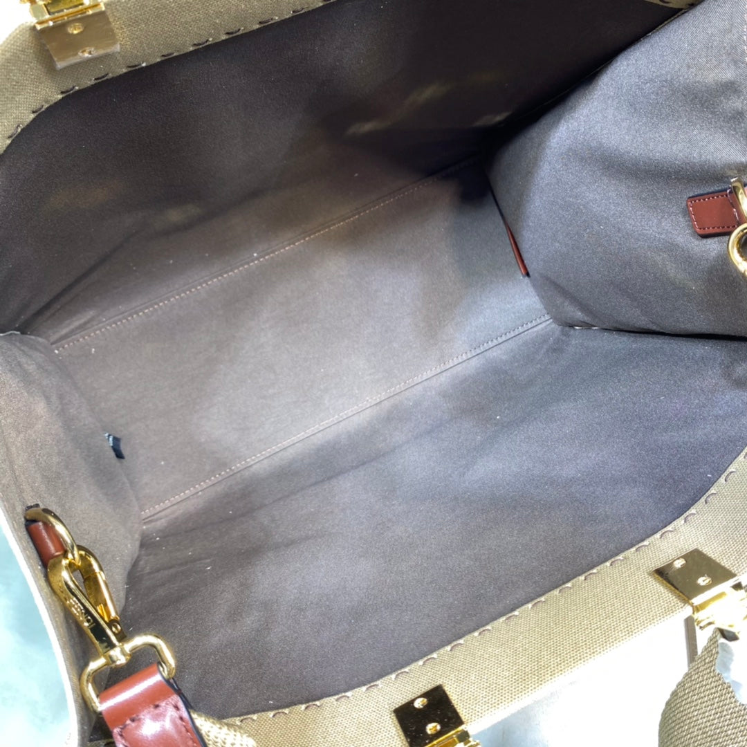 [TOP] FENDI Sunshine Canvas Bag