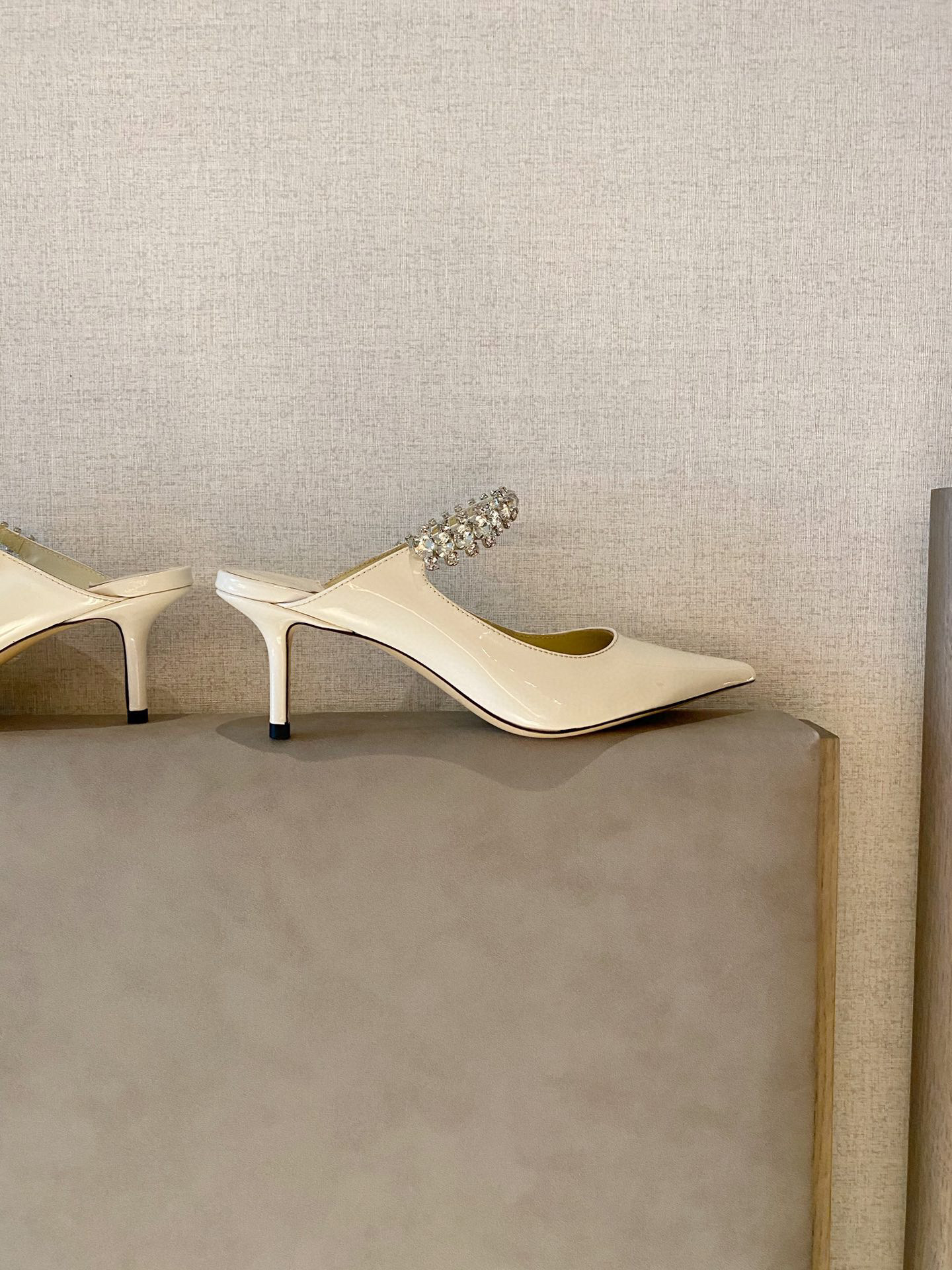 [TOP] Jimmy Choo Bing Heel 6.5cm Crystal Lambskin - 4 Colours