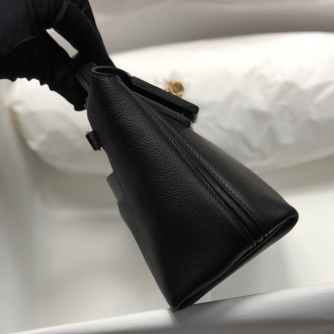 [TOP] HERMES Mini 24/24 Bag 21cm - Black & GHW