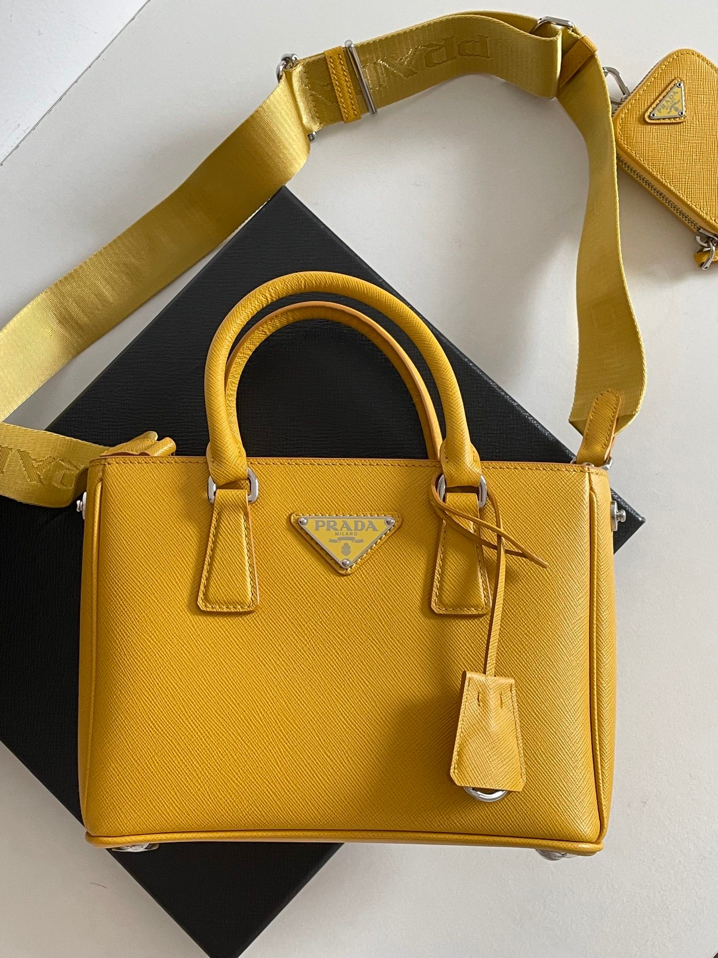 [TOP] PRADA Galleria Bag Saffiano Micro