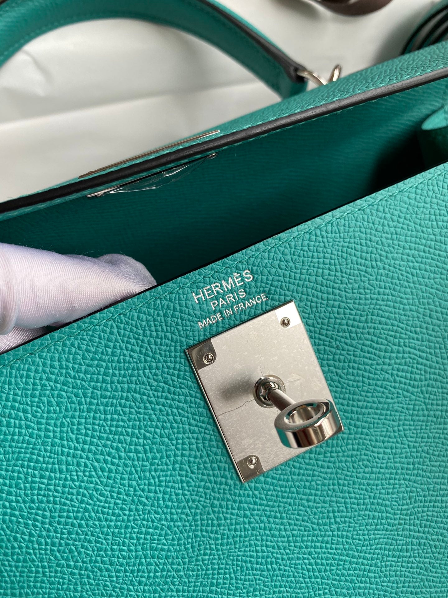 [TOP] HERMES K28 Epsom Bag - Vert Verone