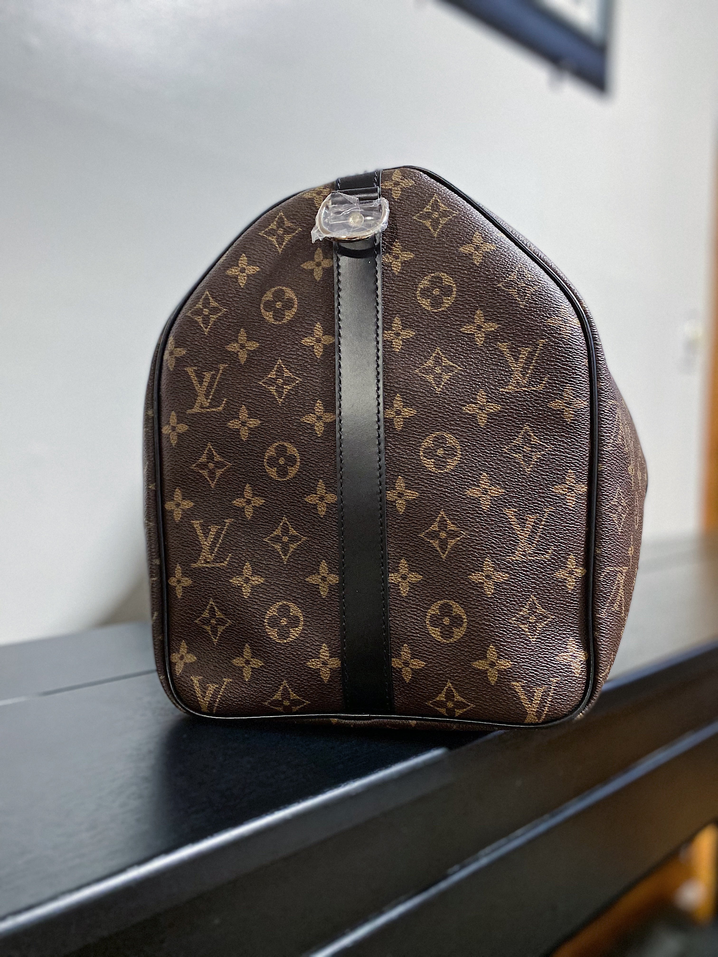 [TOP] Louis Vuitton LV Keepall Bandouliere Travel Bag 50cm - Monogram Black Trim Leather
