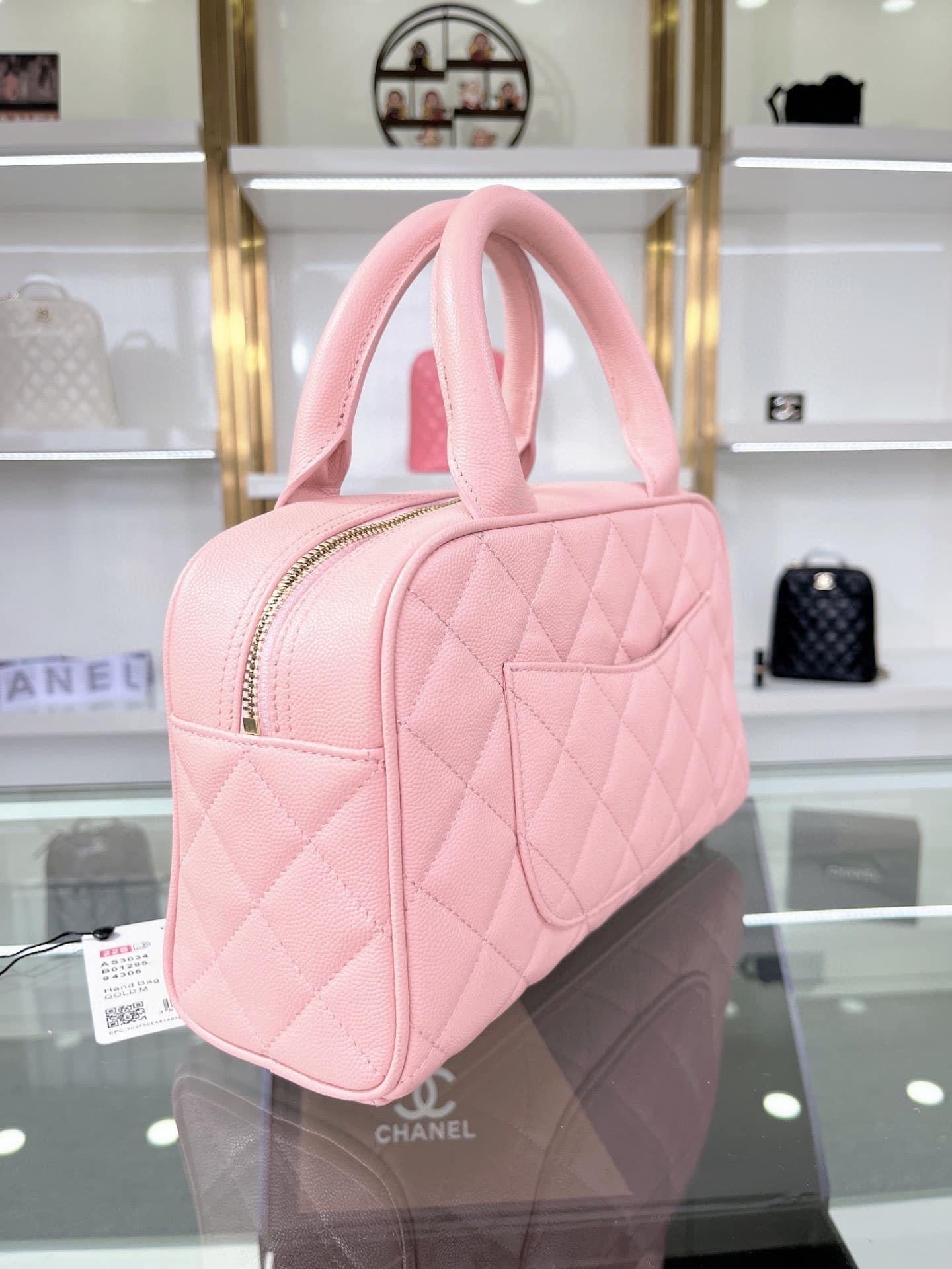 [TOP] CHANEL Bowler Mini Bag - Pink