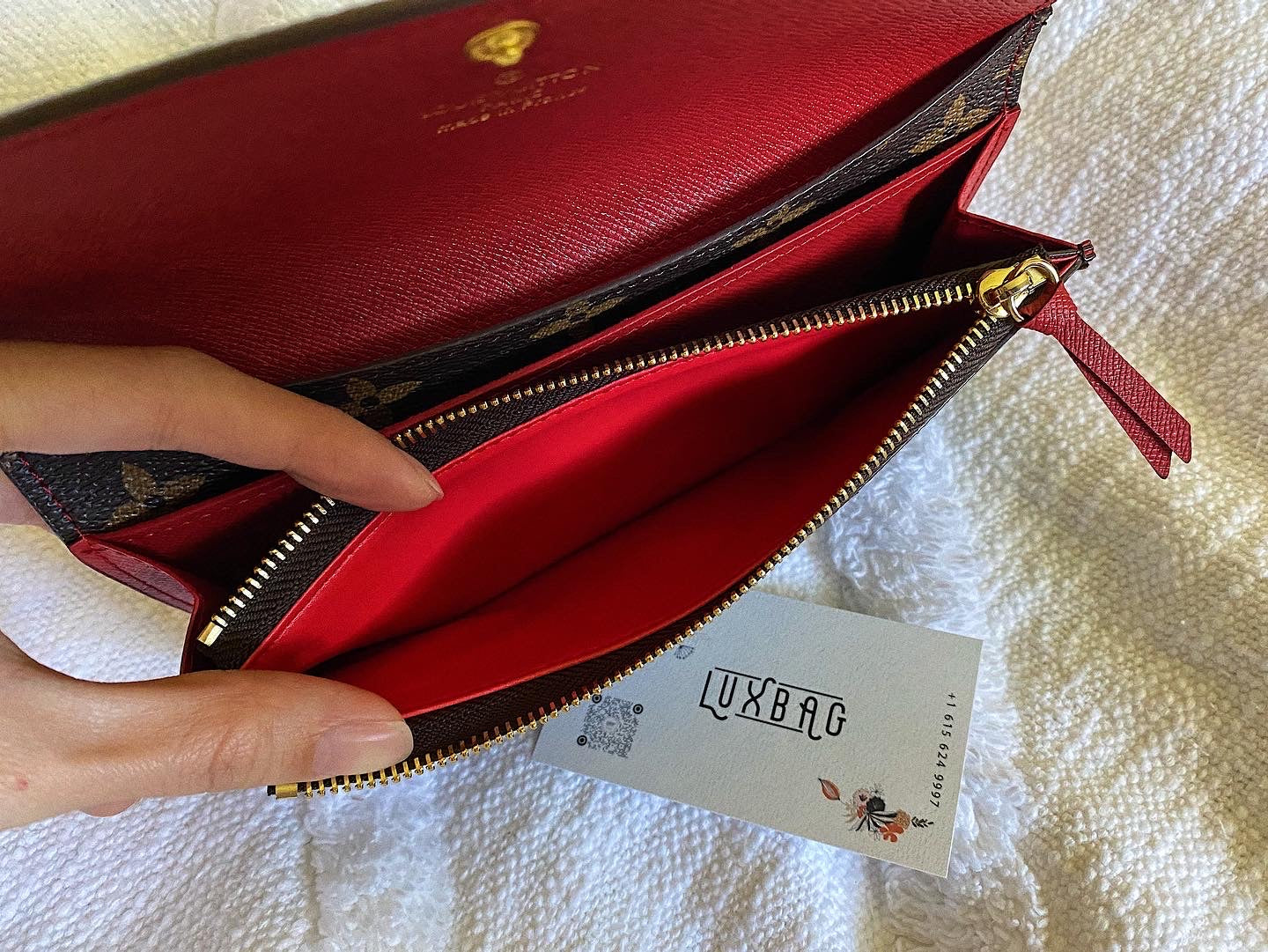 [TOP] Louis Vuitton LV Emilie Wallet Monogram Canvas