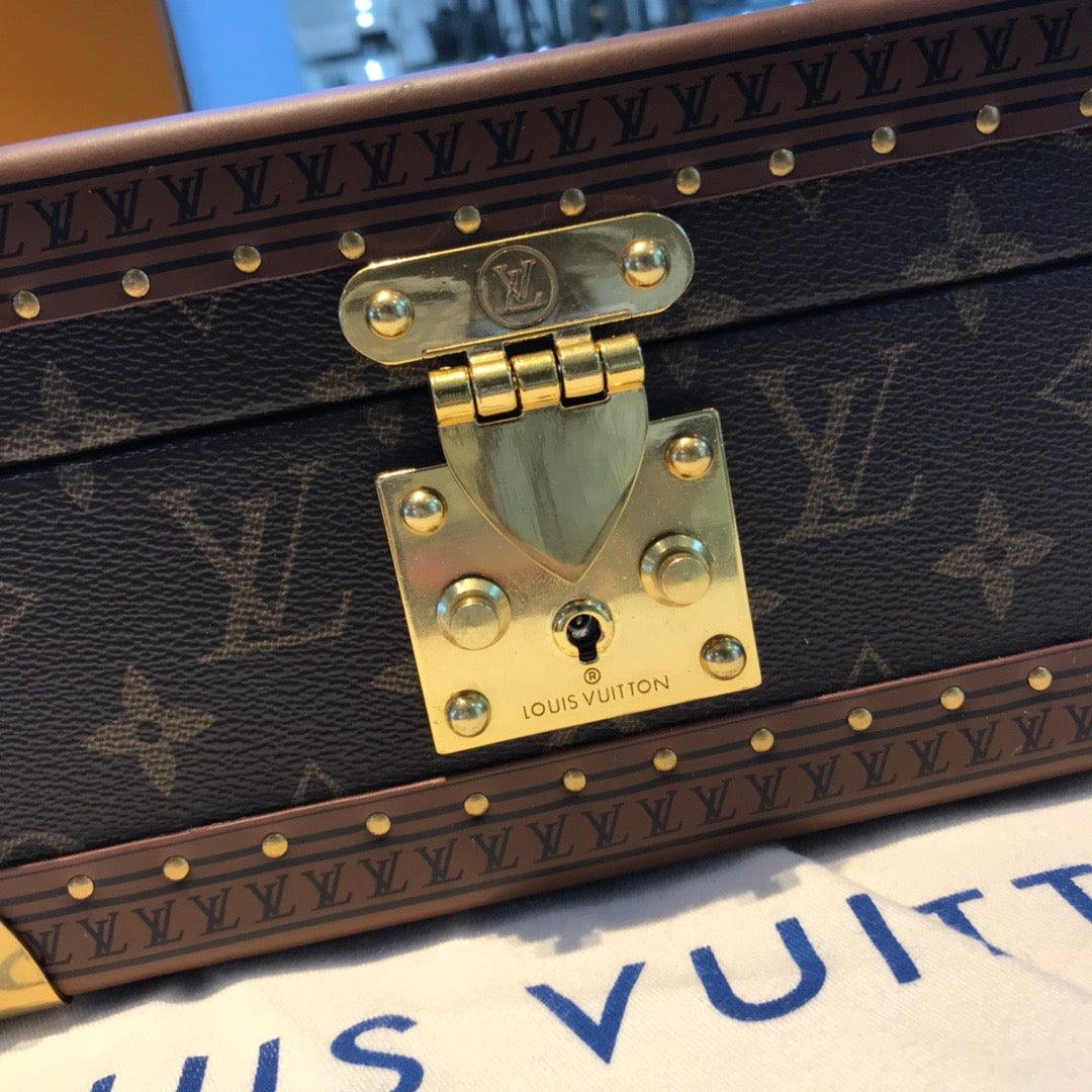 [TOP] Louis Vuitton LV Jewelry Box 23×11×23 cm - Tan