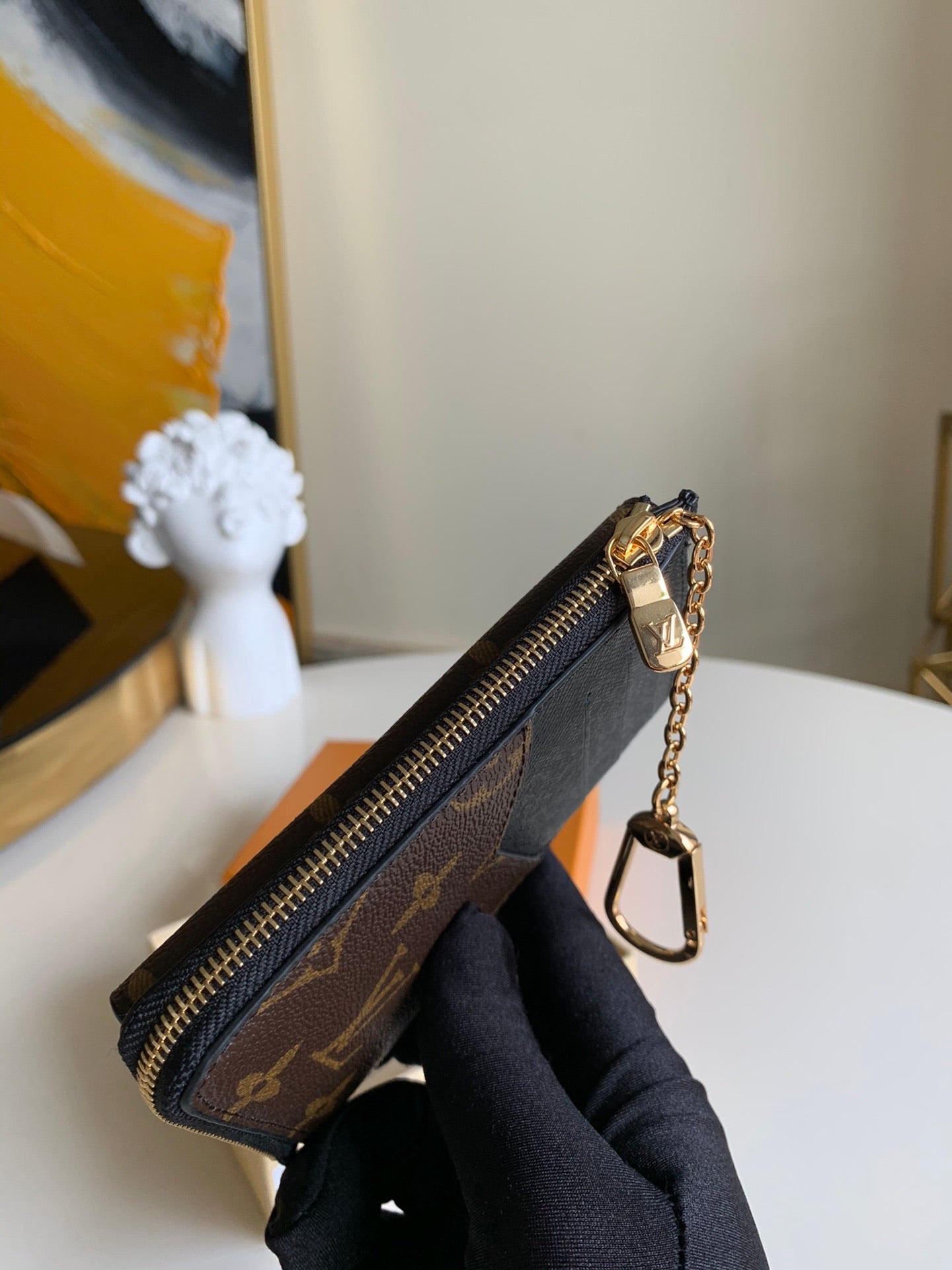 [TOP] Louis Vuitton LV LV Compact Key Wallet - Monogram