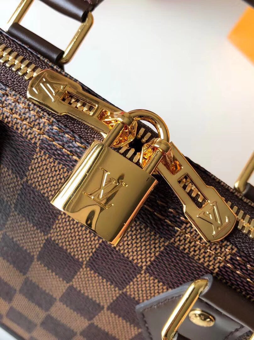[TOP] Louis Vuitton LV £V Alma BB Damier Ebene 23.5X17.5X11.5cm-Brown
